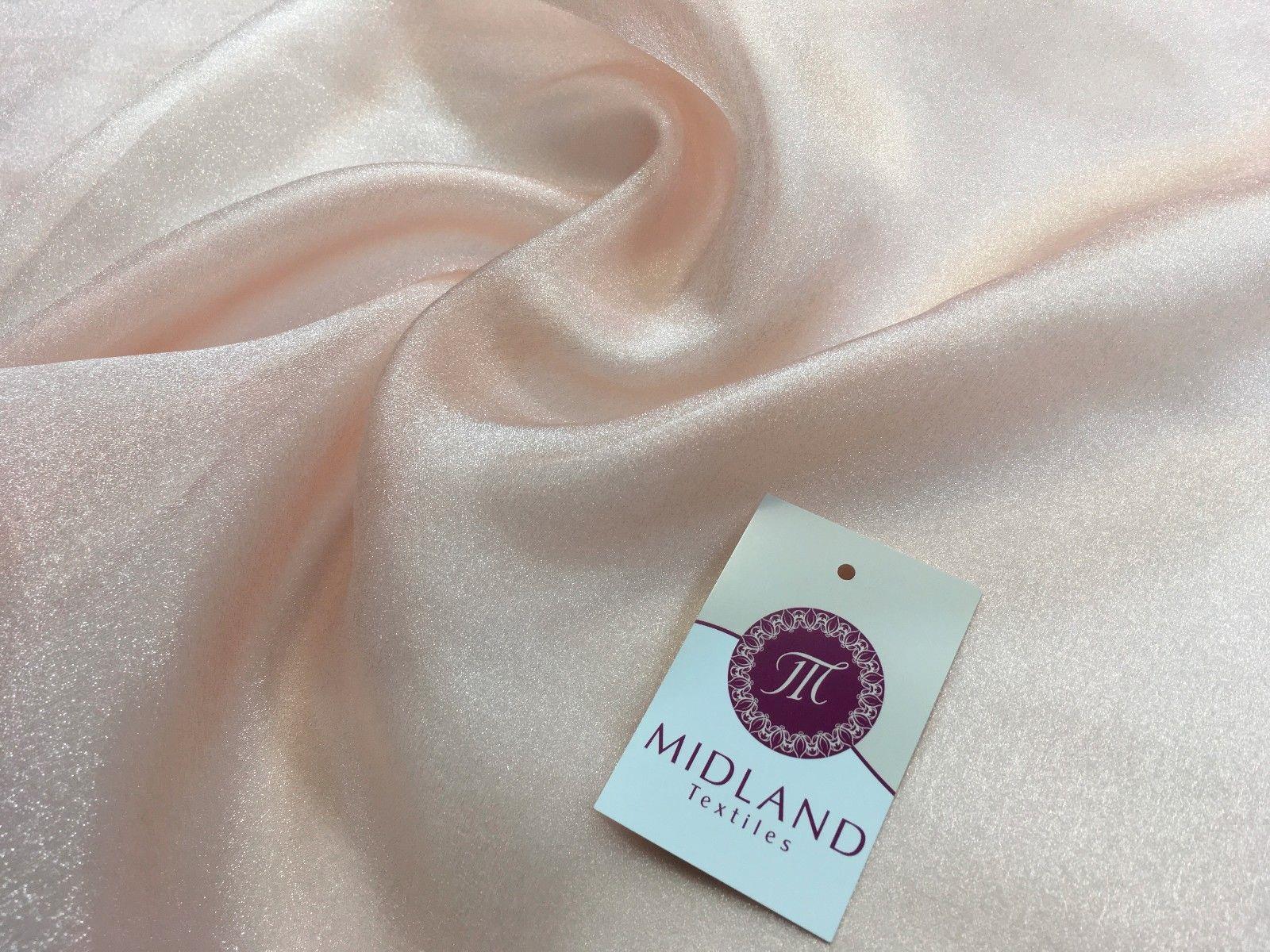 CRYSTAL ORGANZA WEDDING BRIDAL DANCE VEIL DRESS FABRIC MATERIAL 45' WIDE M111