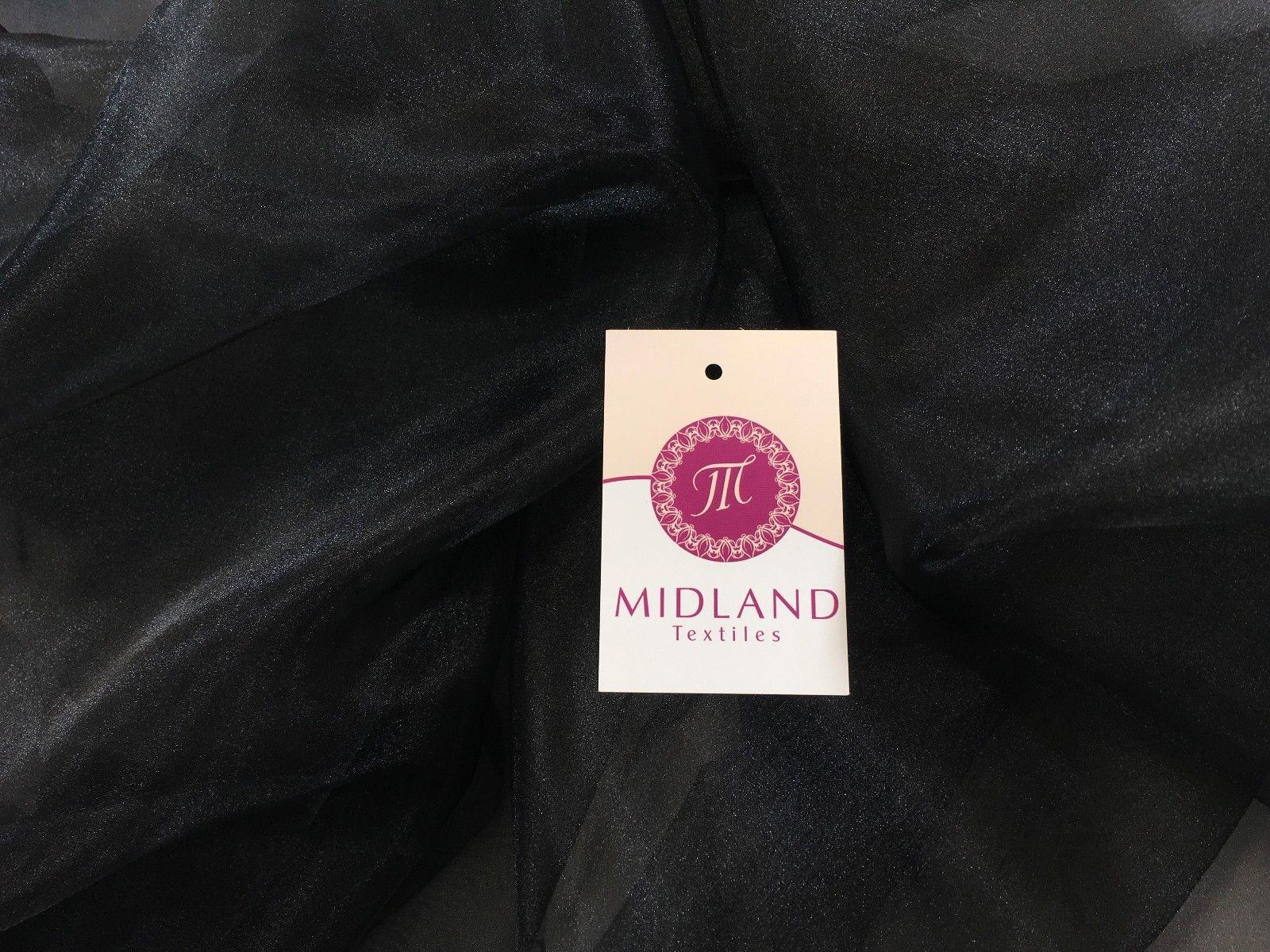 CRYSTAL ORGANZA WEDDING BRIDAL DANCE VEIL DRESS FABRIC MATERIAL 45" WIDE M111