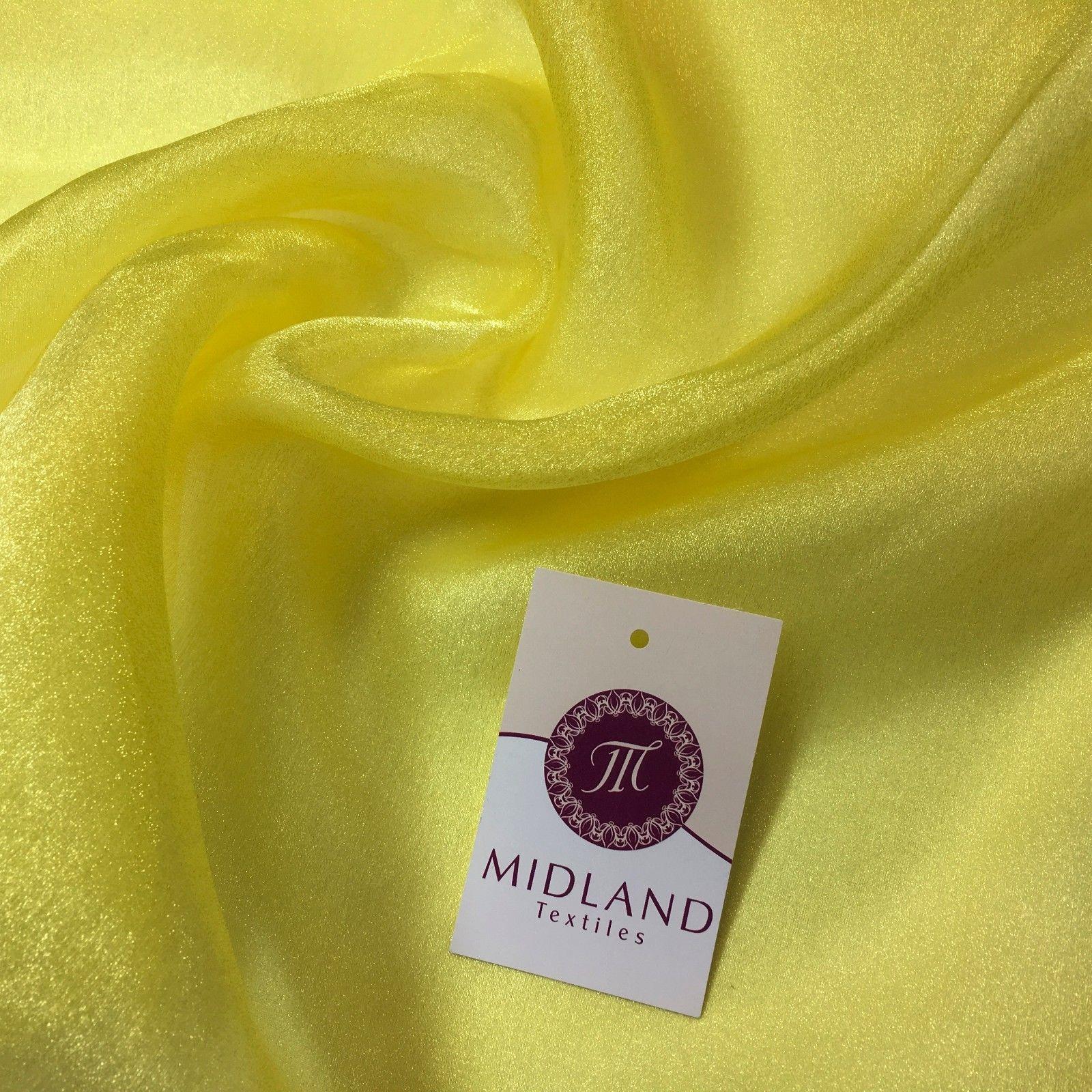 CRYSTAL ORGANZA WEDDING BRIDAL DANCE VEIL DRESS FABRIC MATERIAL 45" WIDE M111