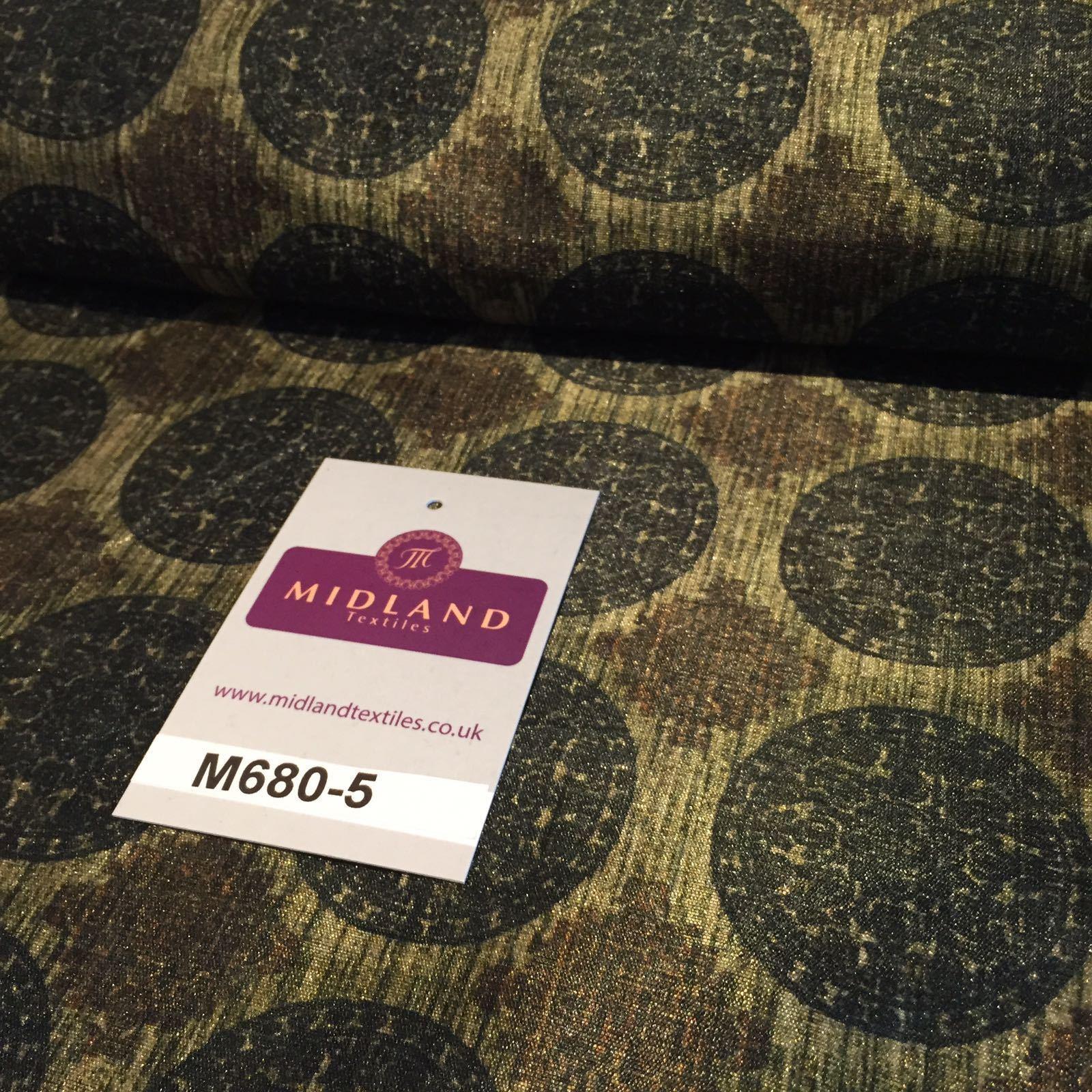 Woven Tussar 100% Silk Printed dress and cushion Fabric 44' M680 Mtex