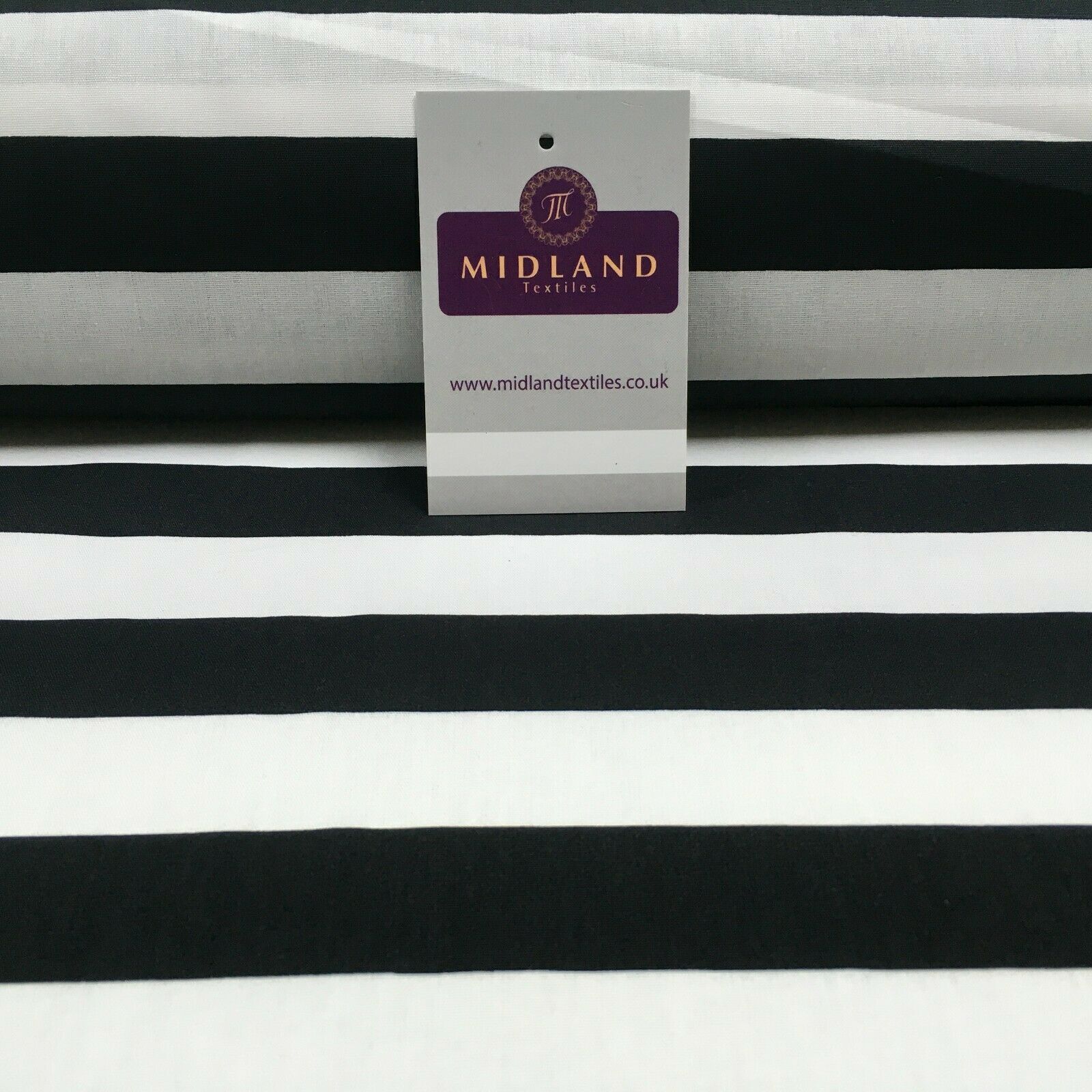 2.5cm Candy Striped Cotton Poplin shirting, dress Fabric M1490 Mtex