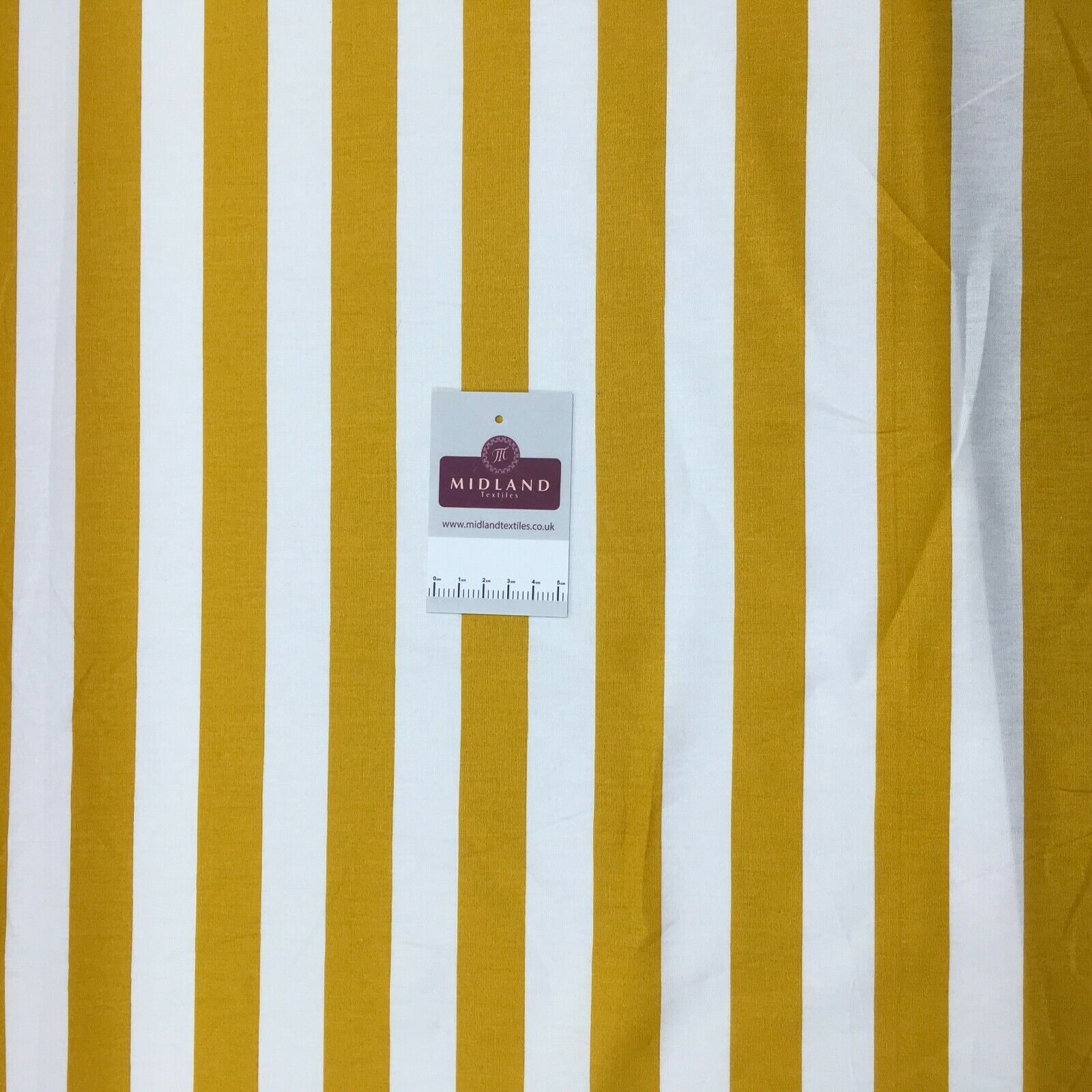 2.5cm Candy Striped Cotton Poplin shirting, dress Fabric M1490 Mtex