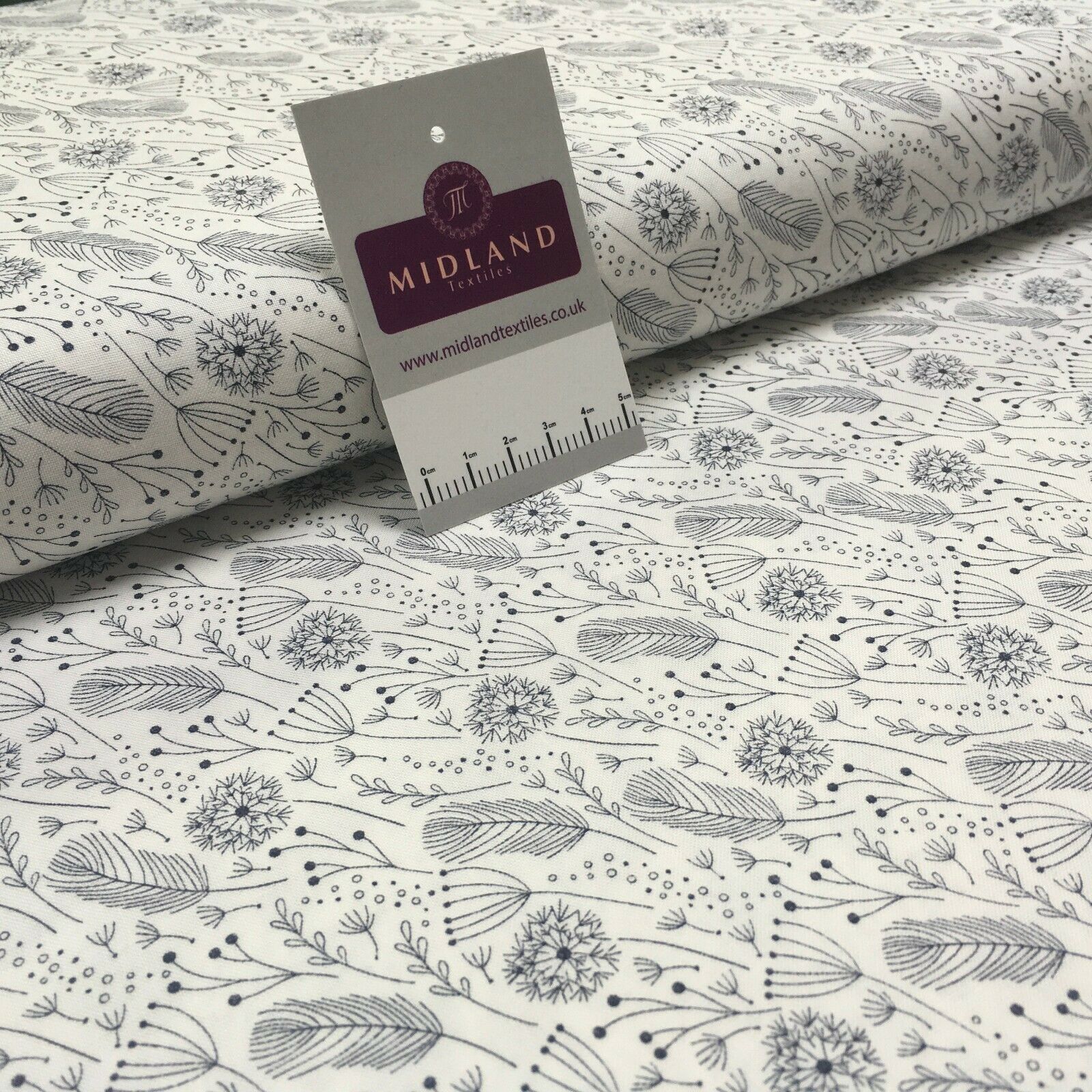 Dandelion printed Korean 100% cotton Patchwork craft mask Fabric MD1421 Mtex