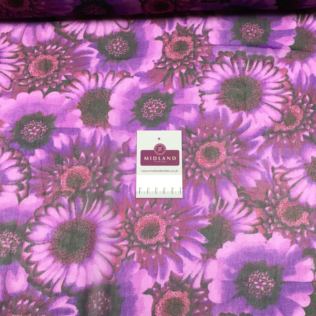 Floral printed Crepe chiffon Fabric M1426 Mtex