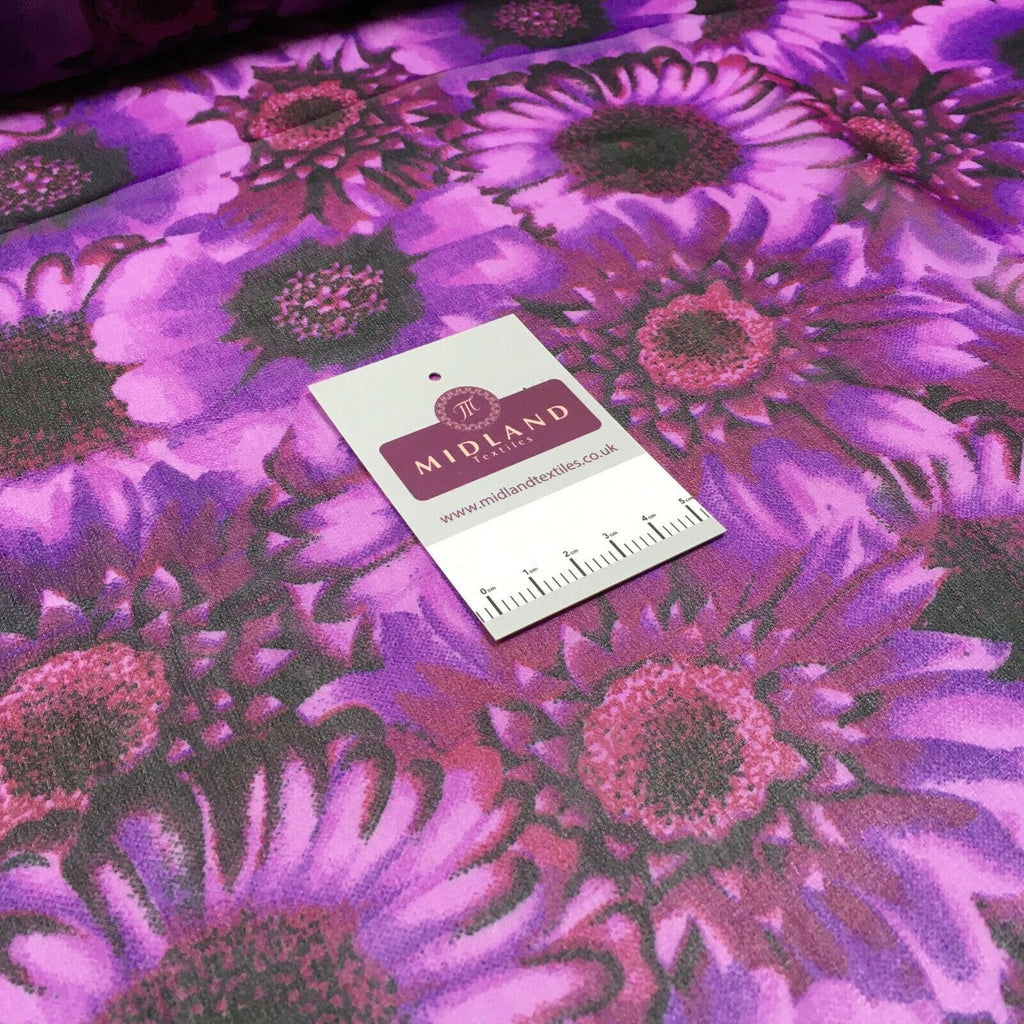 Floral printed Crepe chiffon Fabric M1426 Mtex