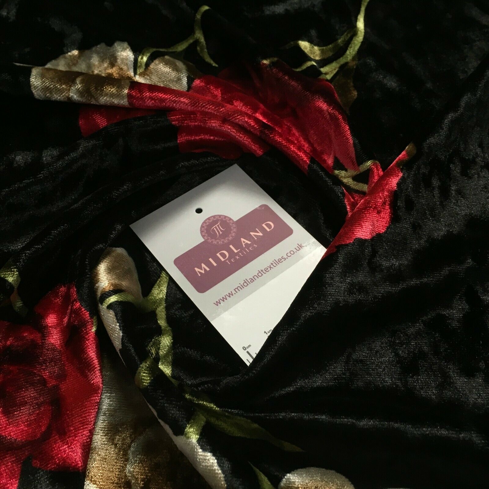Vintage Floral Velvet Velour Stretch Printed dress fabric MA1430 Mtex