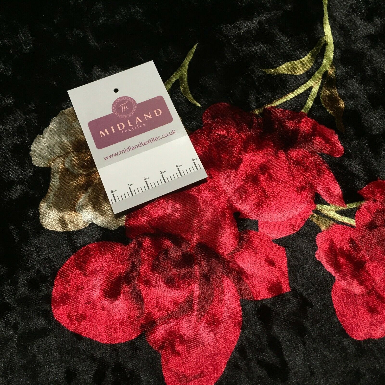 Vintage Floral Velvet Velour Stretch Printed dress fabric MA1430 Mtex