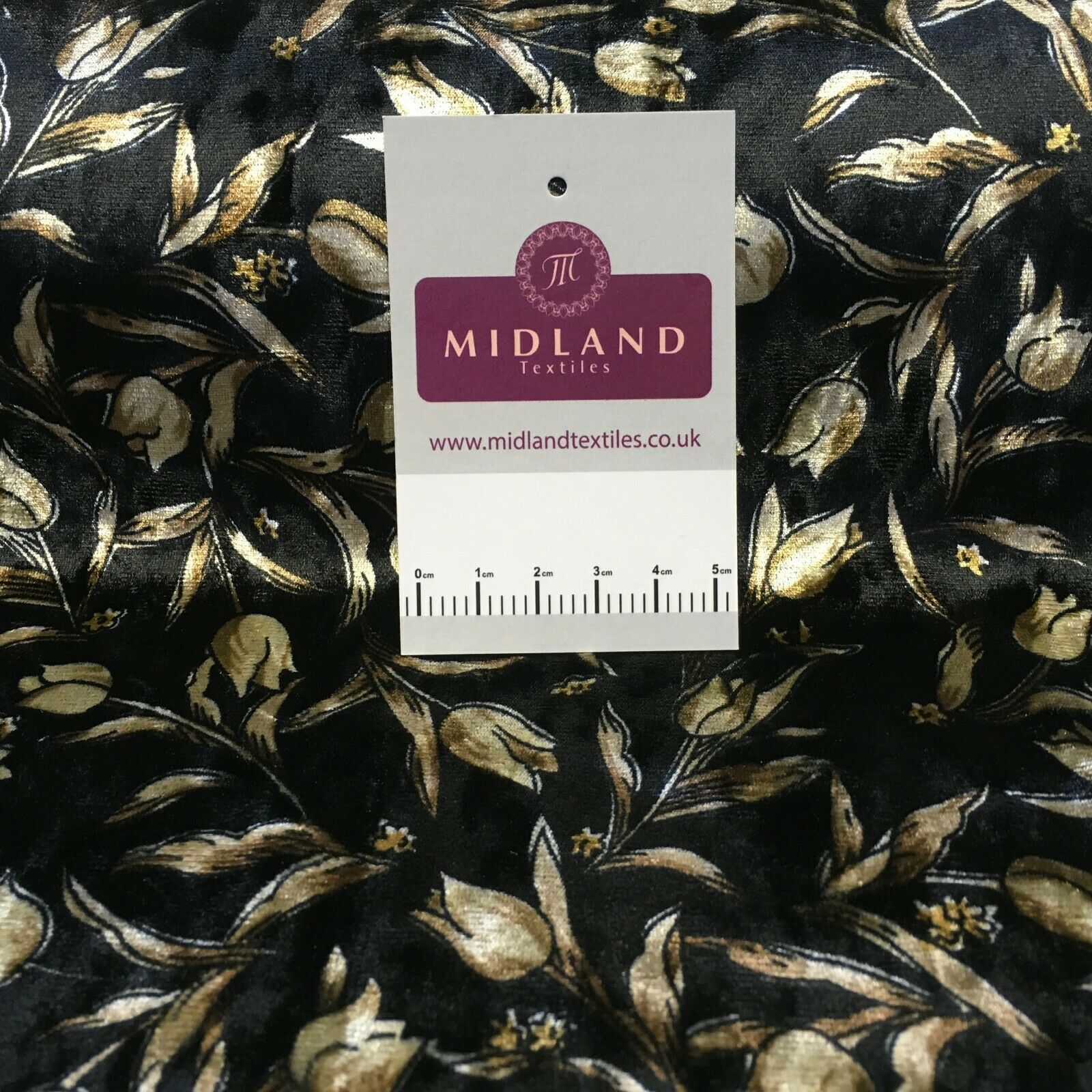 Vintage Floral Velvet Velour Stretch Printed dress fabric MA1430 Mtex