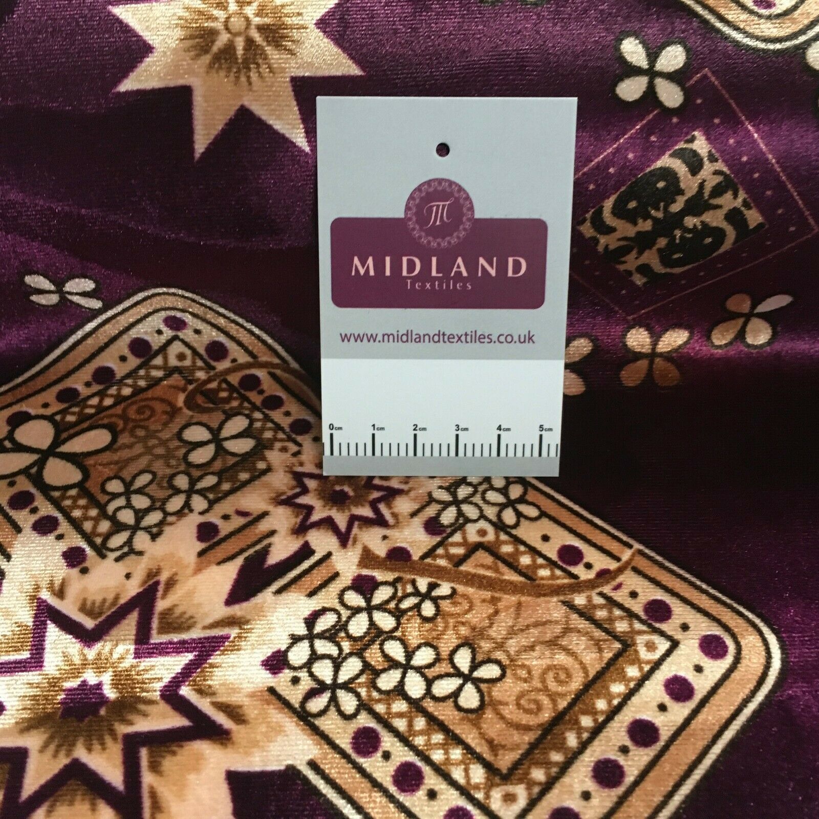 Vintage Floral Velvet Velour Stretch Printed dress fabric MA1430 Mtex