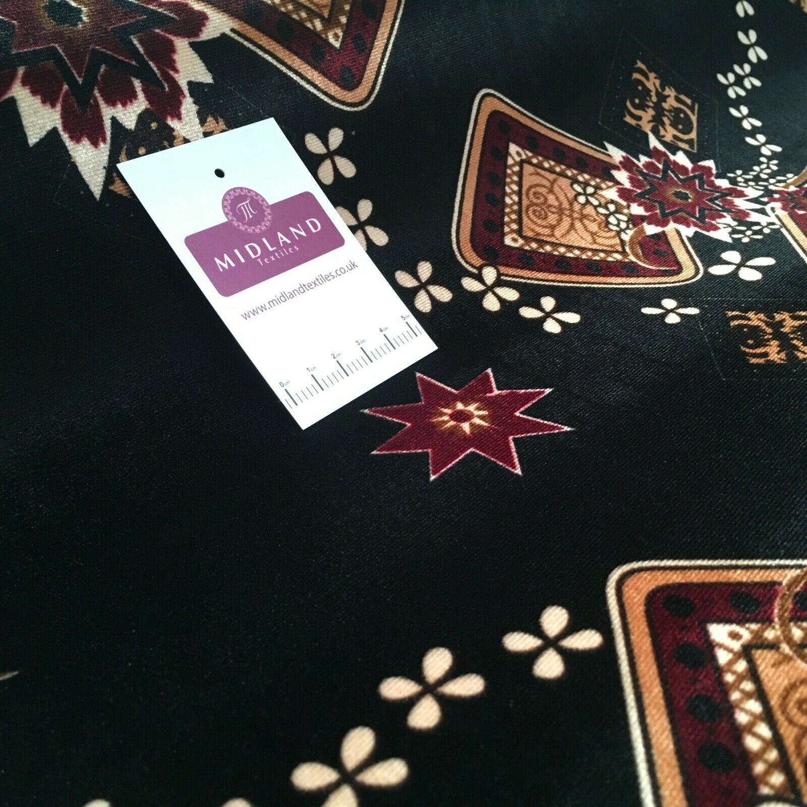 Vintage Floral Velvet Velour Stretch Printed dress fabric MA1430 Mtex