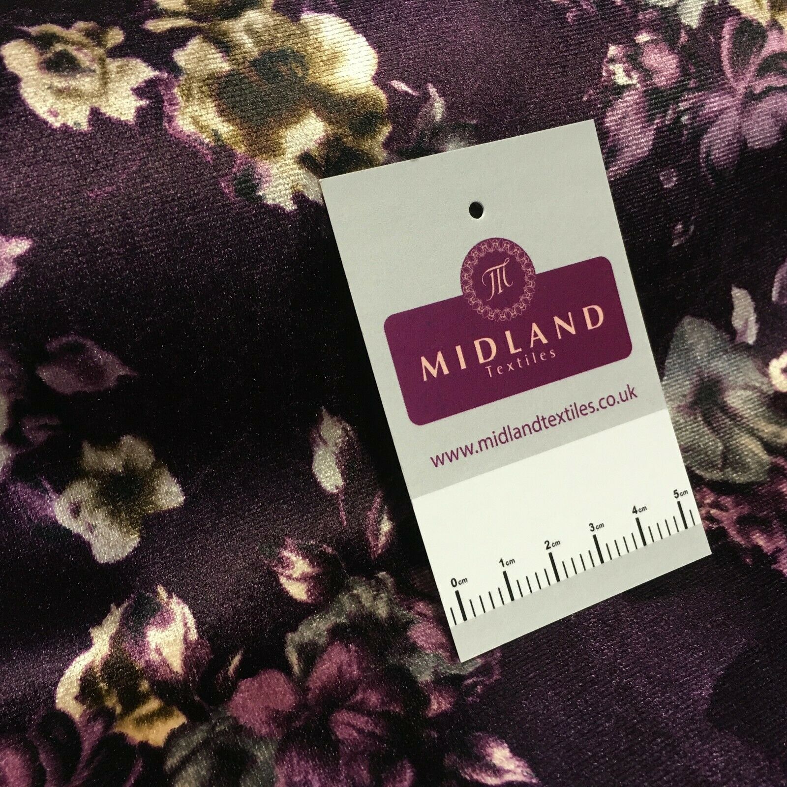 Vintage Floral Velvet Velour Stretch Printed dress fabric MA1430 Mtex
