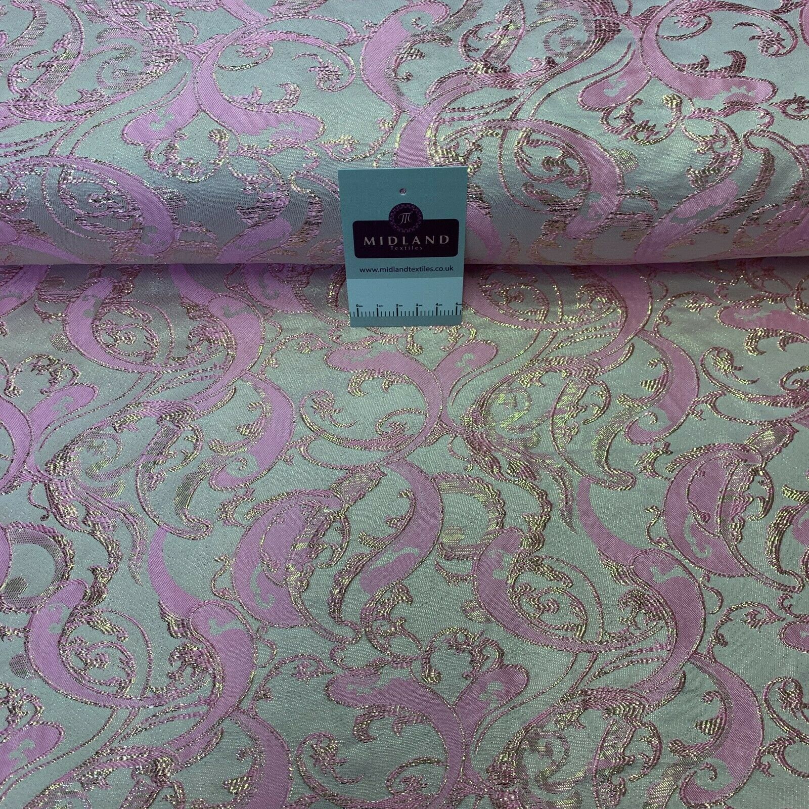 Lurex Ornamental Brocade wedding fabric M1498 Mtex