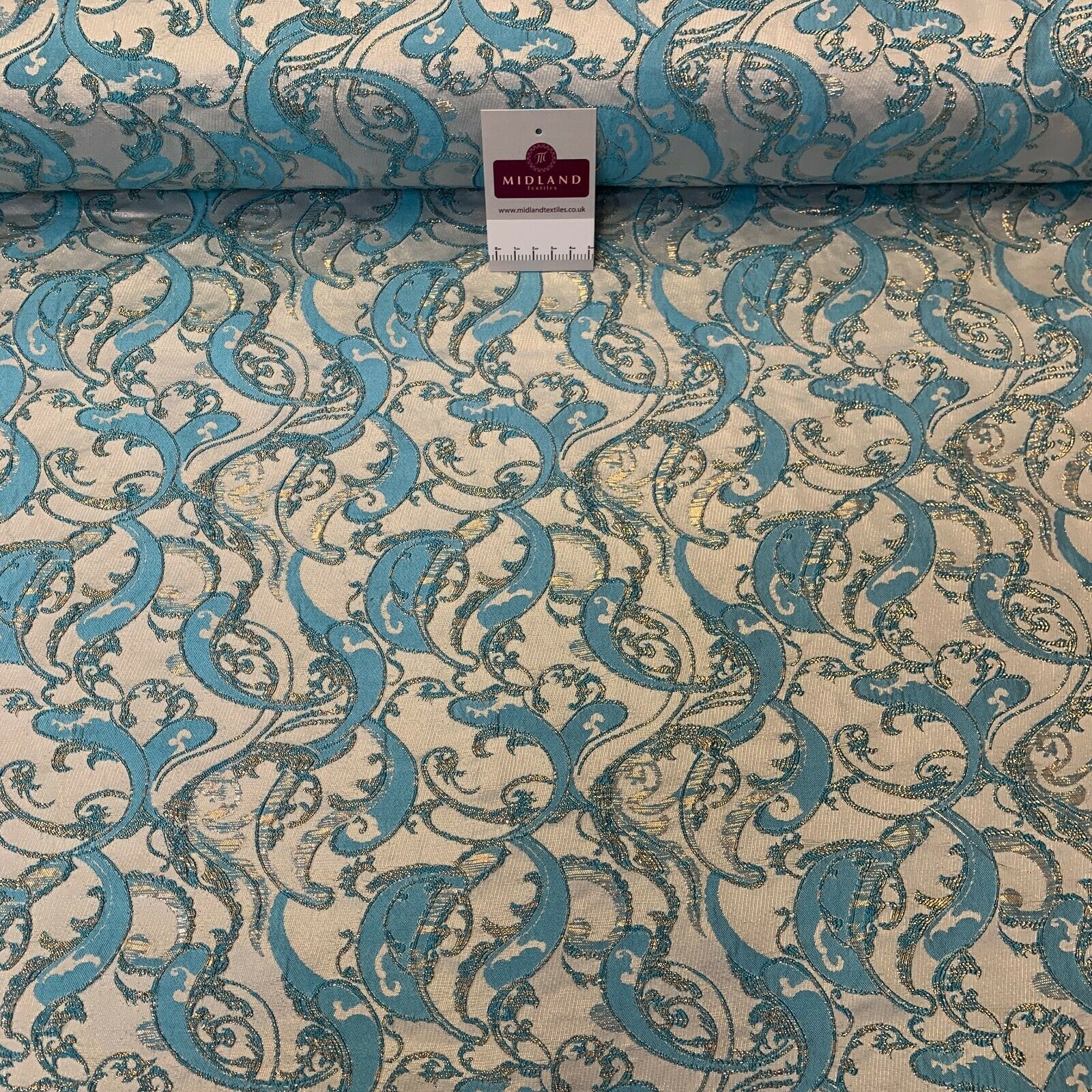 Lurex Ornamental Brocade wedding fabric M1498 Mtex