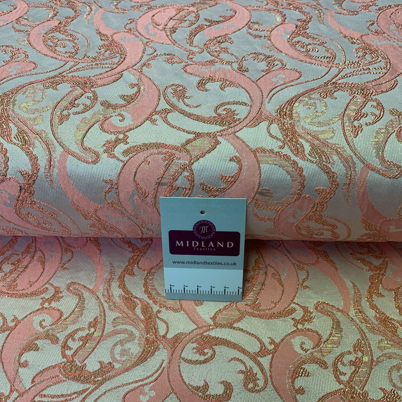 Lurex Ornamental Brocade wedding fabric M1498 Mtex