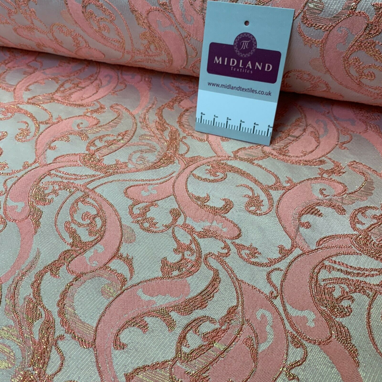 Lurex Ornamental Brocade wedding fabric M1498 Mtex