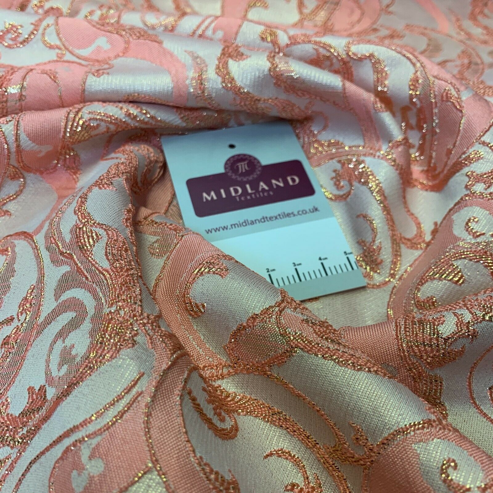 Lurex Ornamental Brocade wedding fabric M1498 Mtex