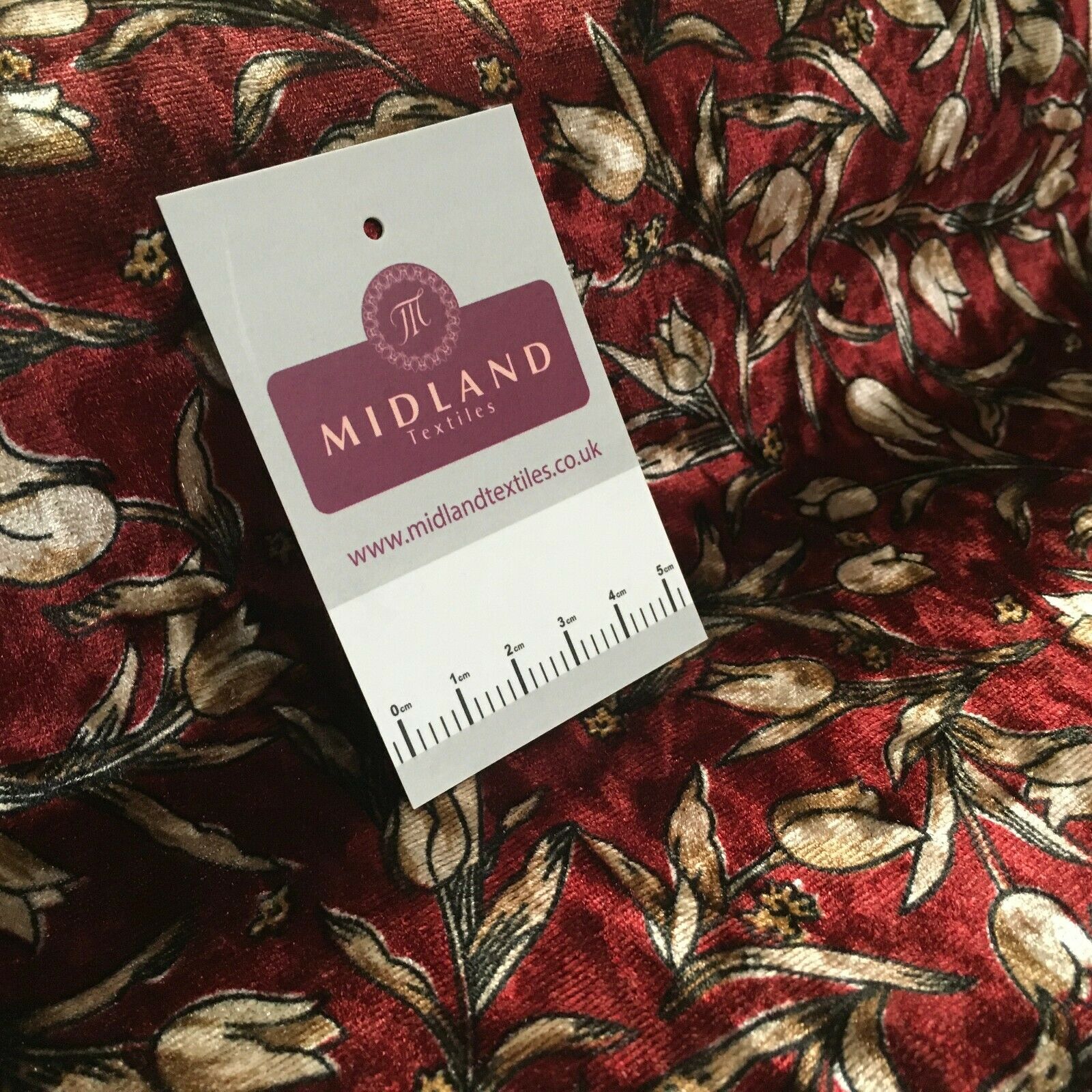 Vintage Floral Velvet Velour Stretch Printed dress fabric MA1430 Mtex