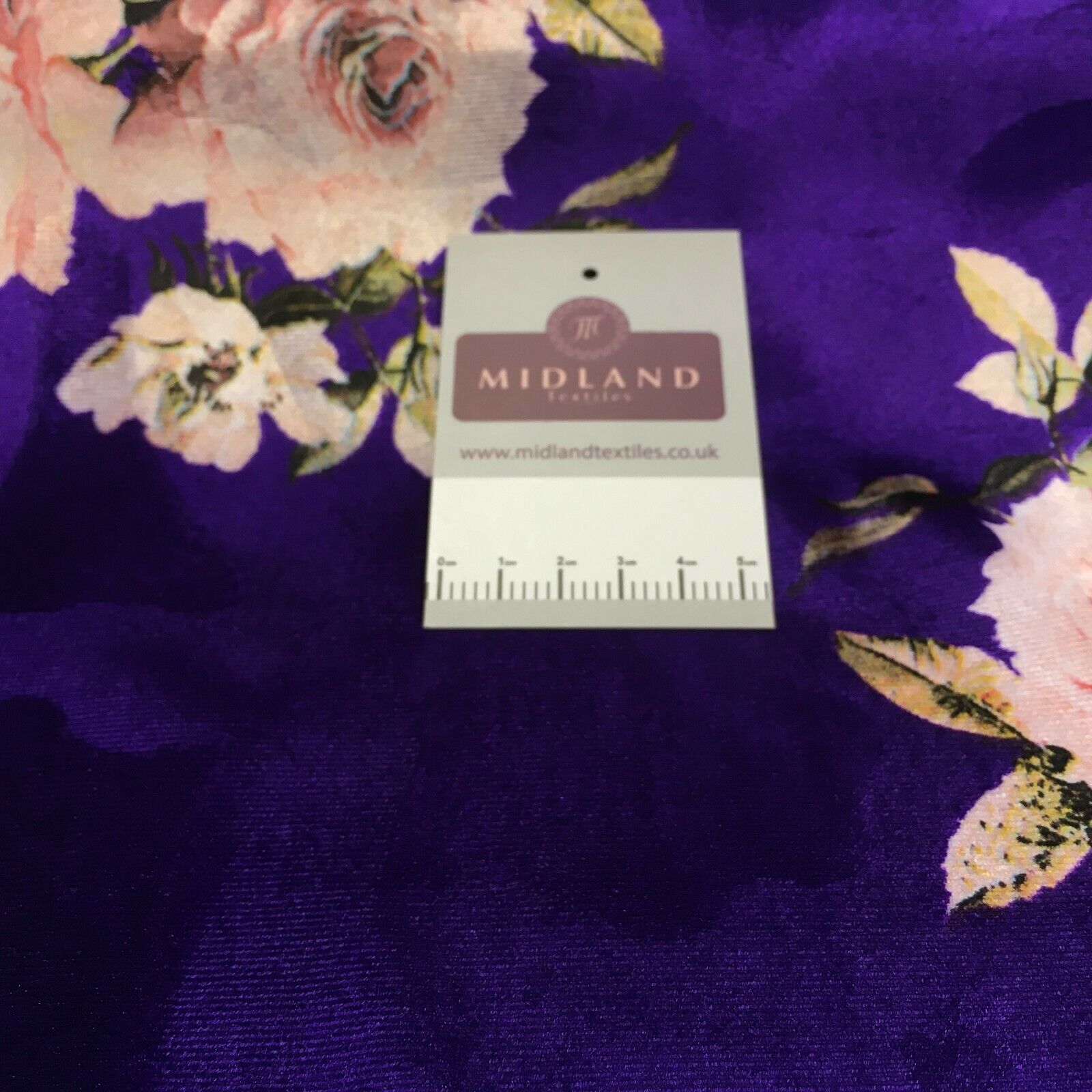 Vintage Floral Velvet Velour Stretch Printed dress fabric MA1430 Mtex