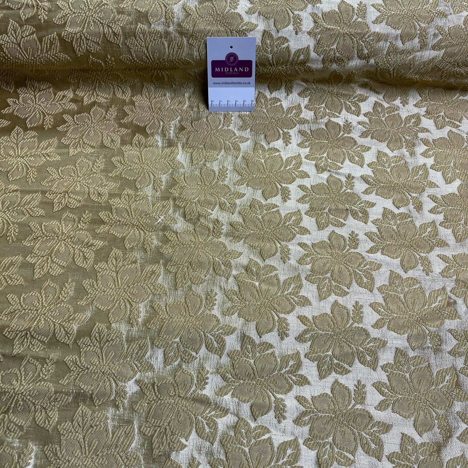 Floral Indian Brocade dress waistcoat fabric M1501 Mtex