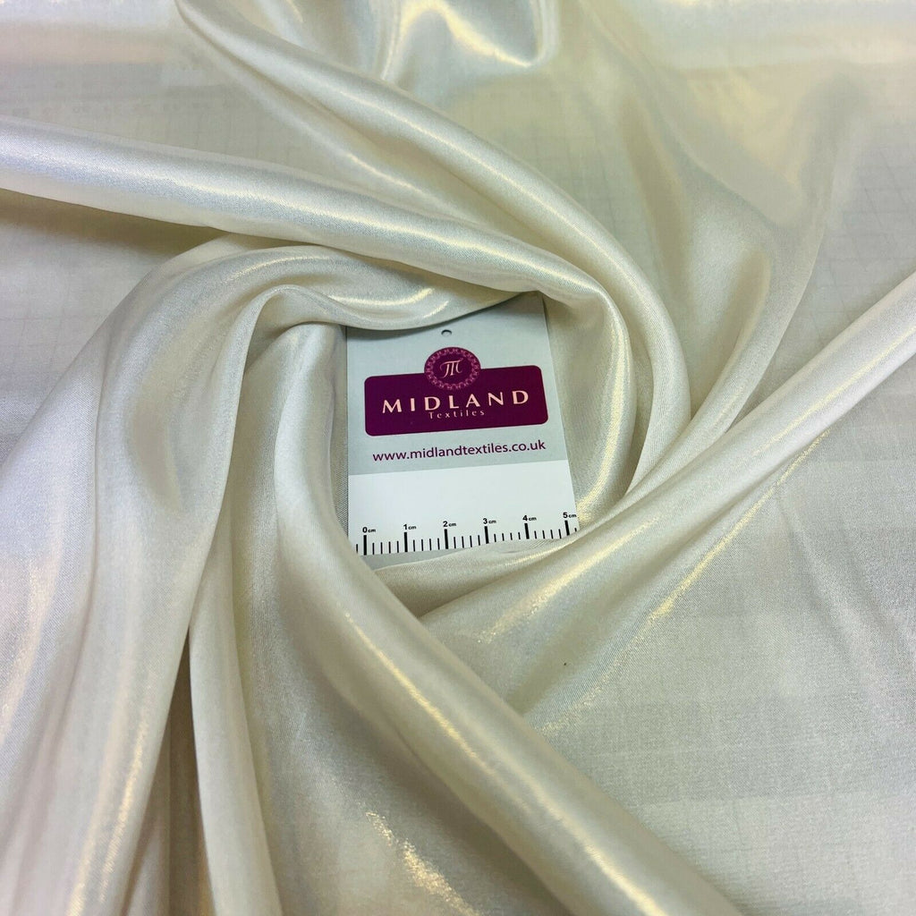 Silky Lightweight Charmeuse Shimmer Satin Foil Non-Stretch fabric M1535