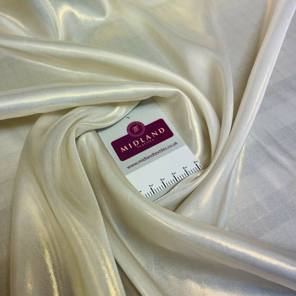 Silky Lightweight Charmeuse Shimmer Satin Foil Non-Stretch fabric M1535