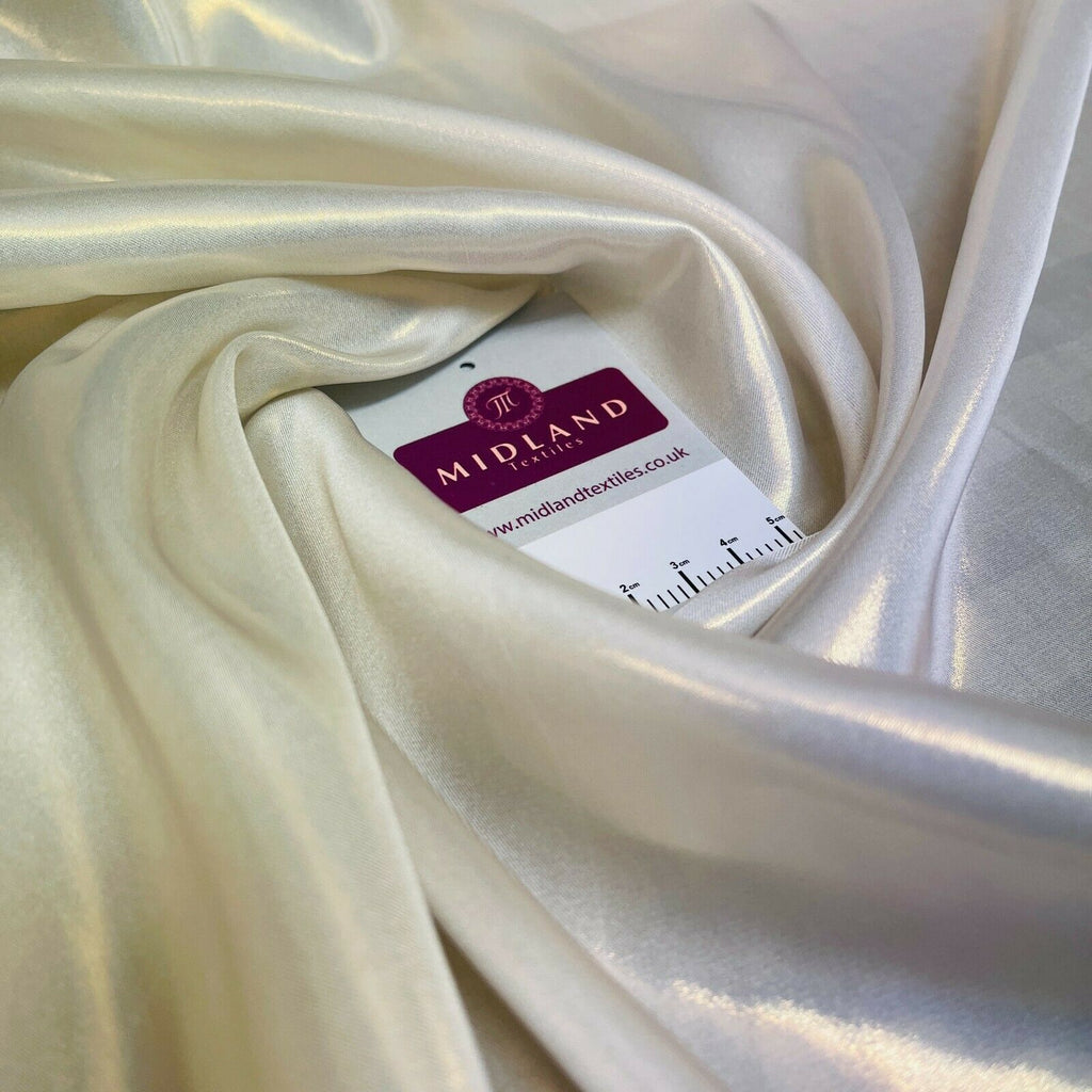 Silky Lightweight Charmeuse Shimmer Satin Foil Non-Stretch fabric M1535