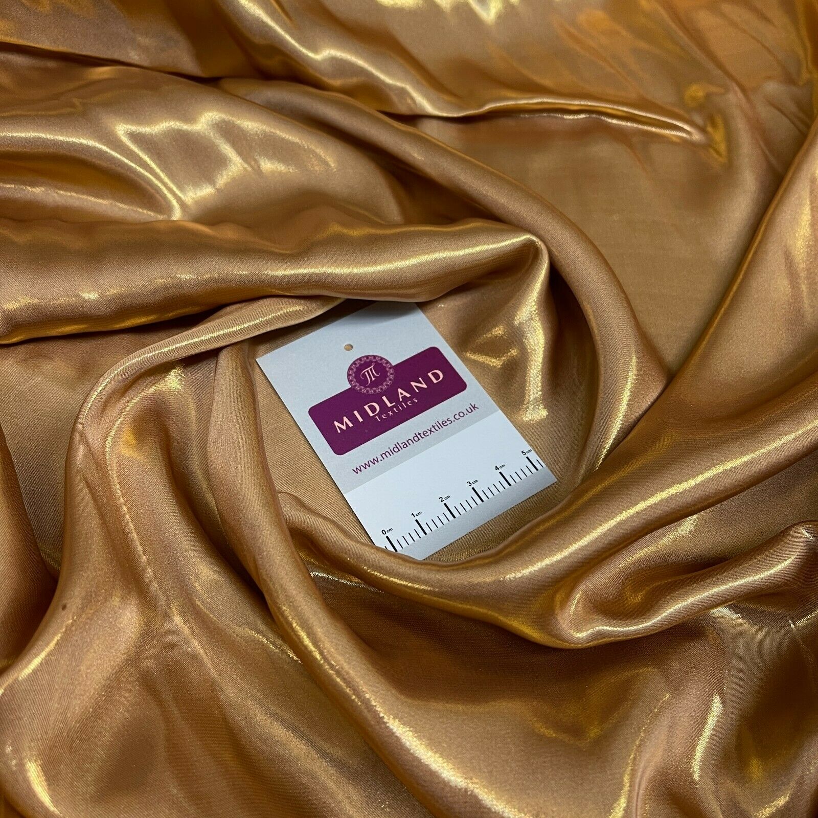 Silky Lightweight Charmeuse Shimmer Satin Foil Non-Stretch fabric M1535