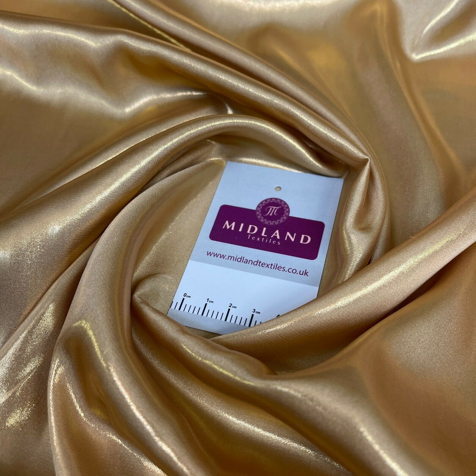 Silky Lightweight Charmeuse Shimmer Satin Foil Non-Stretch fabric M1535