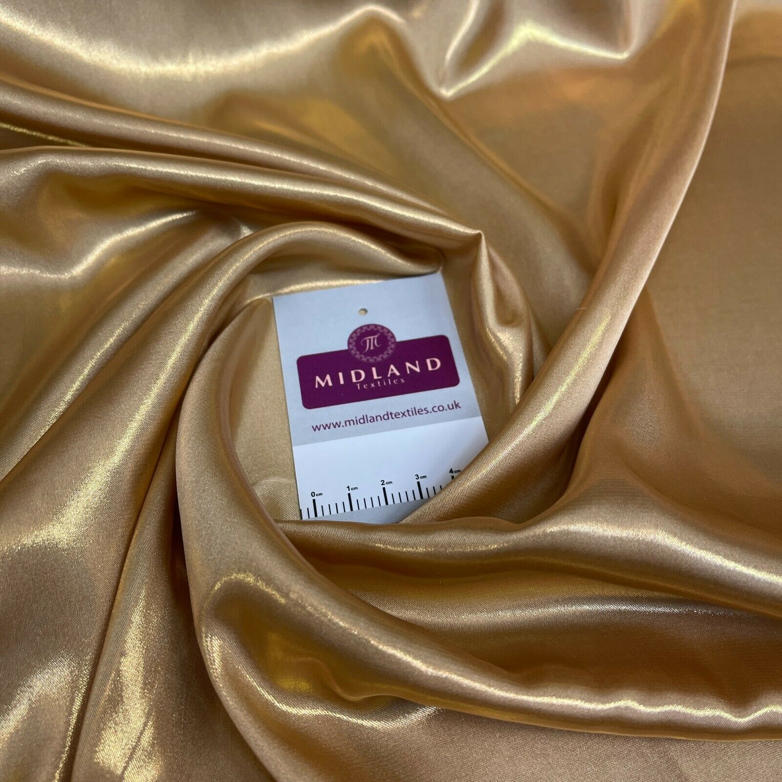 Silky Lightweight Charmeuse Shimmer Satin Foil Non-Stretch fabric M1535