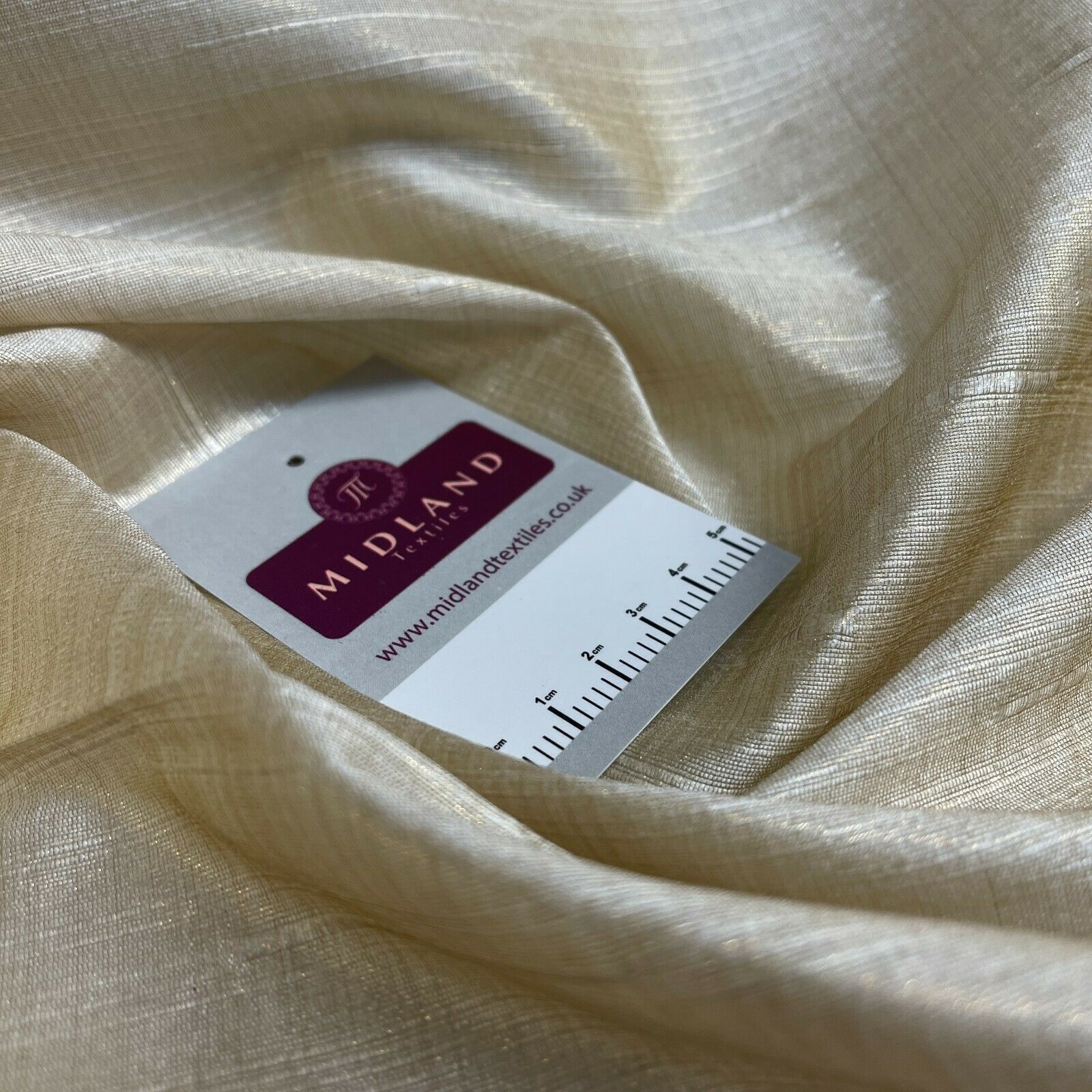 Gold Shimmer Raw Faux Silk Dupion Shantung Dress Fabric M1519 Mtex