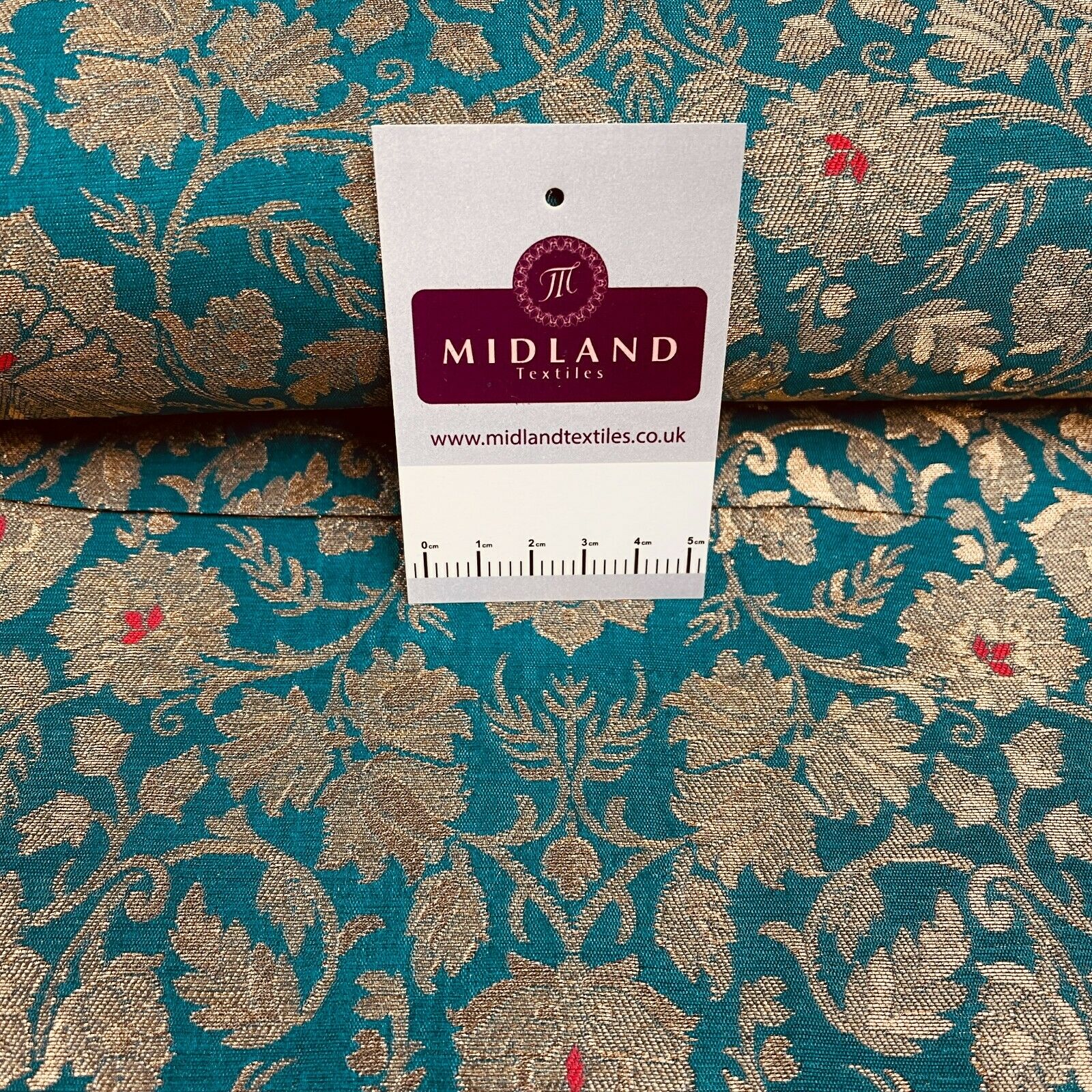 Floral ornamental Indian Brocade dress waistcoat fabric M1509 Mtex