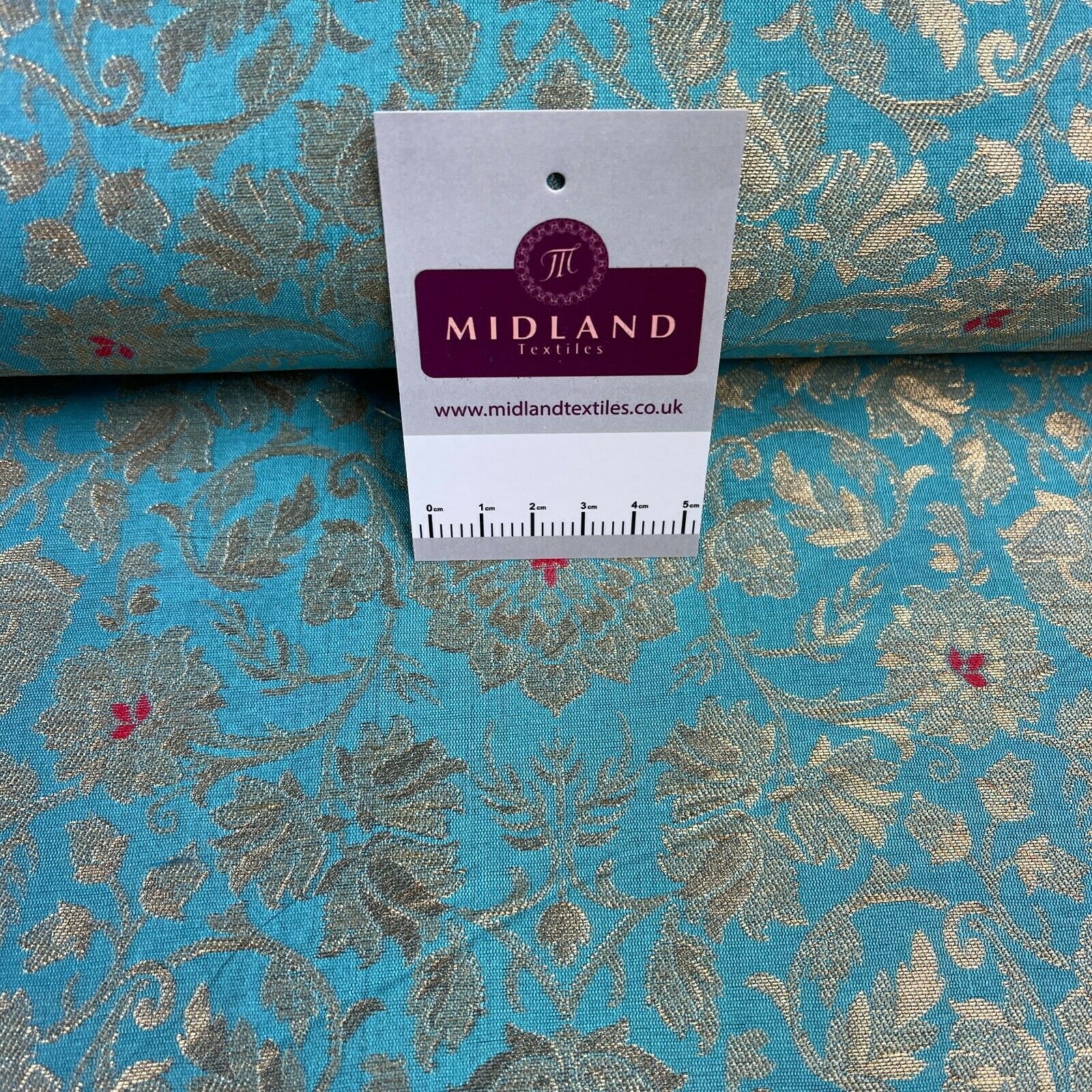 Floral ornamental Indian Brocade dress waistcoat fabric M1509 Mtex