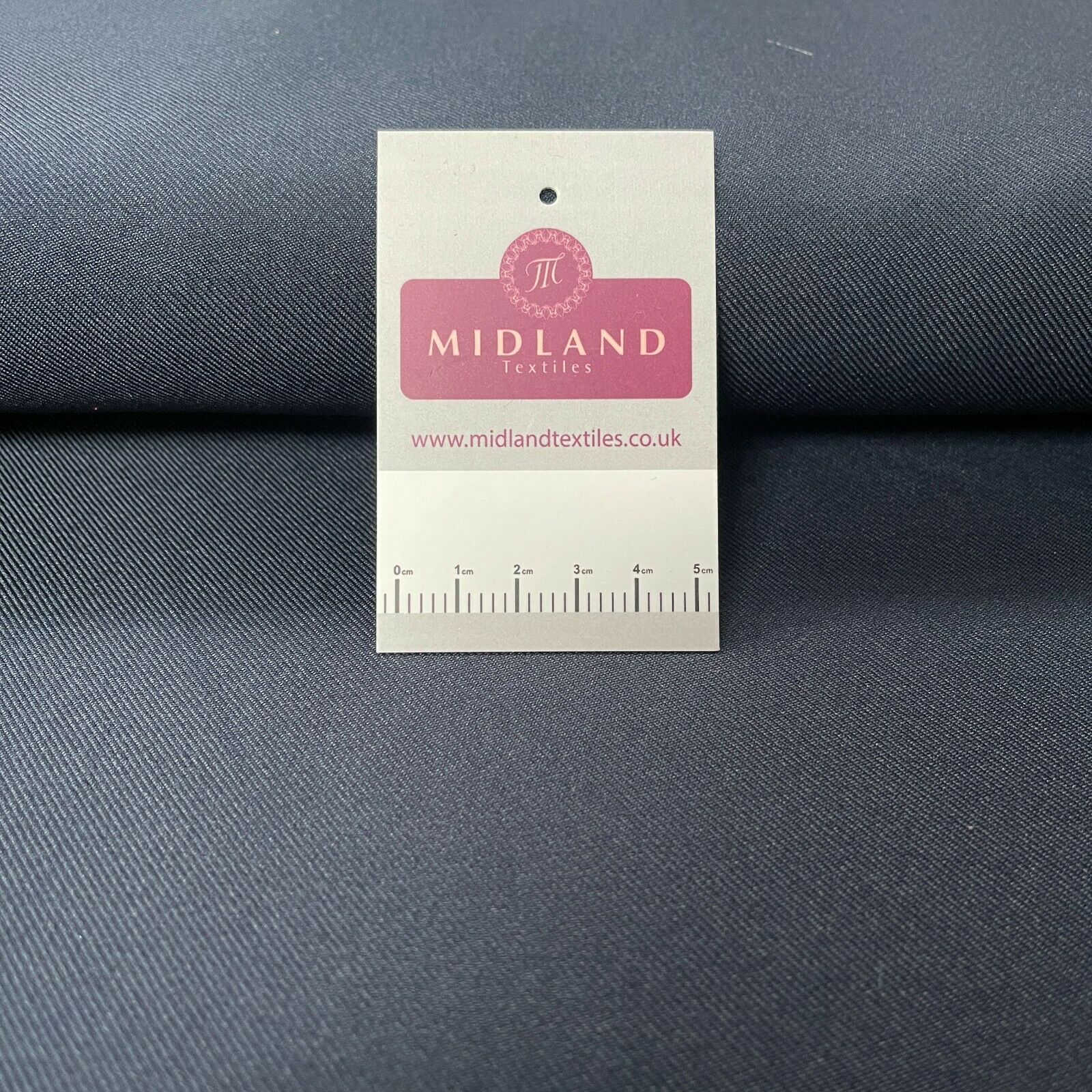 Navy Plain Polyester Twill fabric ideal for suits, skirts, uniform M773-2