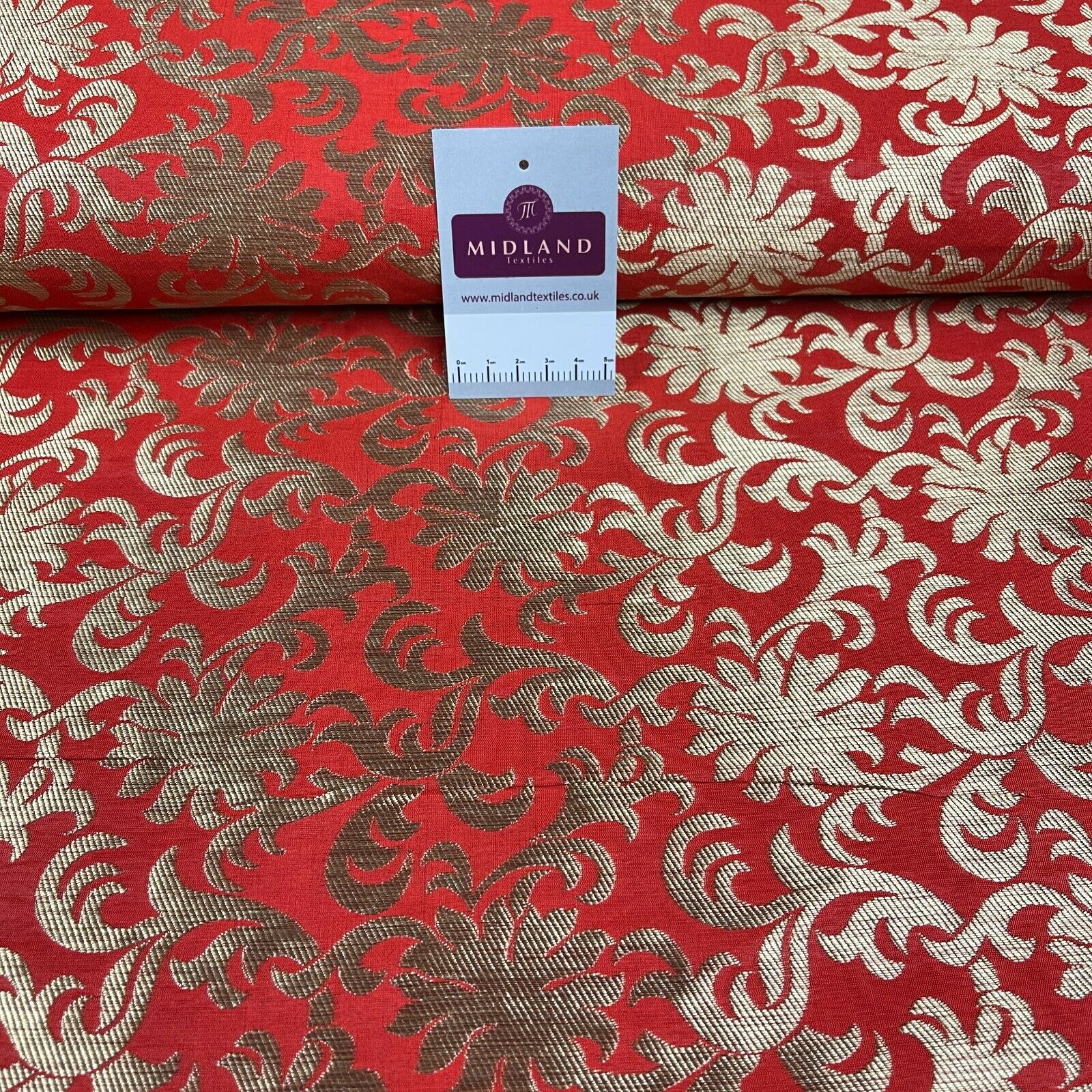 Floral ornamental Indian Brocade waistcoat fabric M1508 Mtex