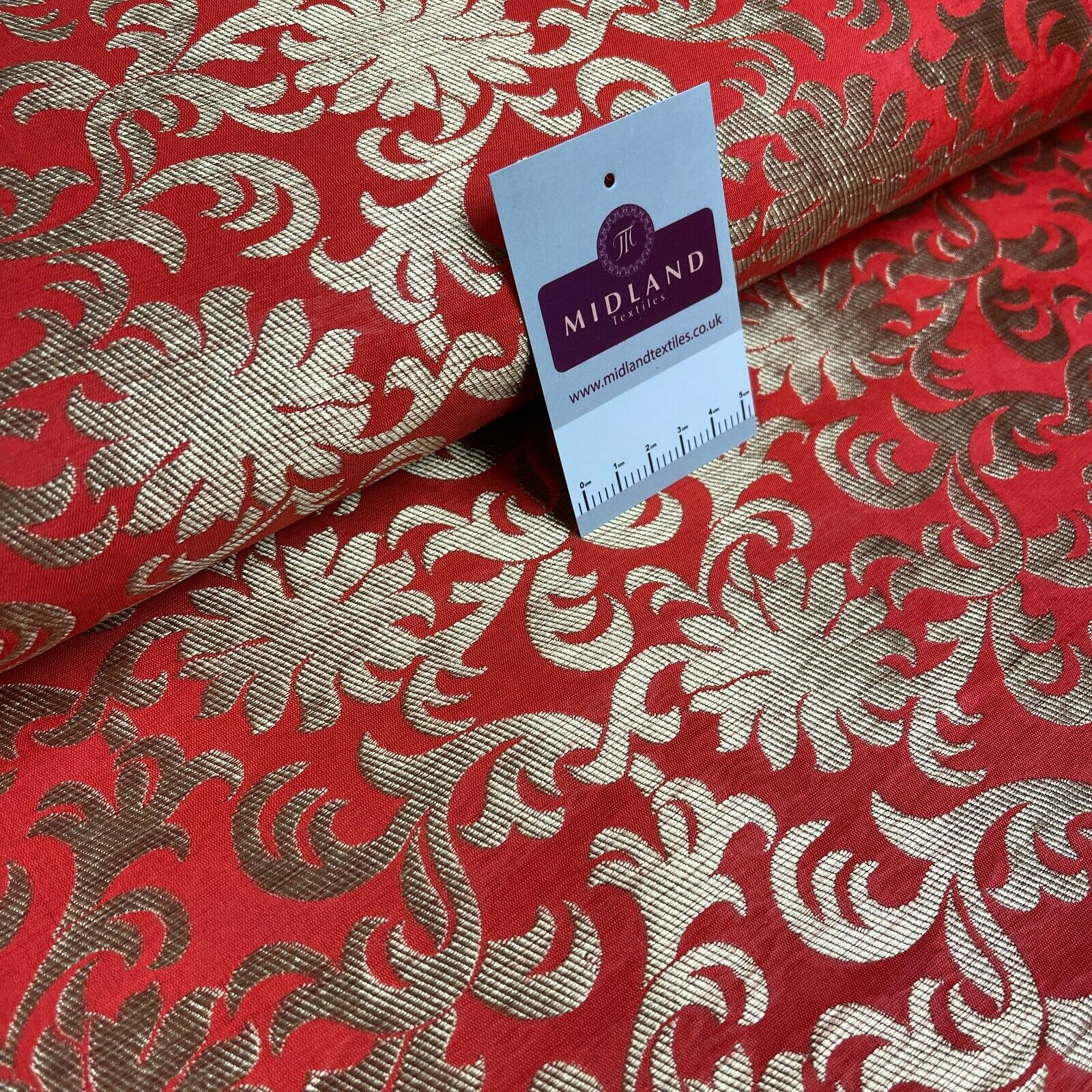 Floral ornamental Indian Brocade waistcoat fabric M1508 Mtex