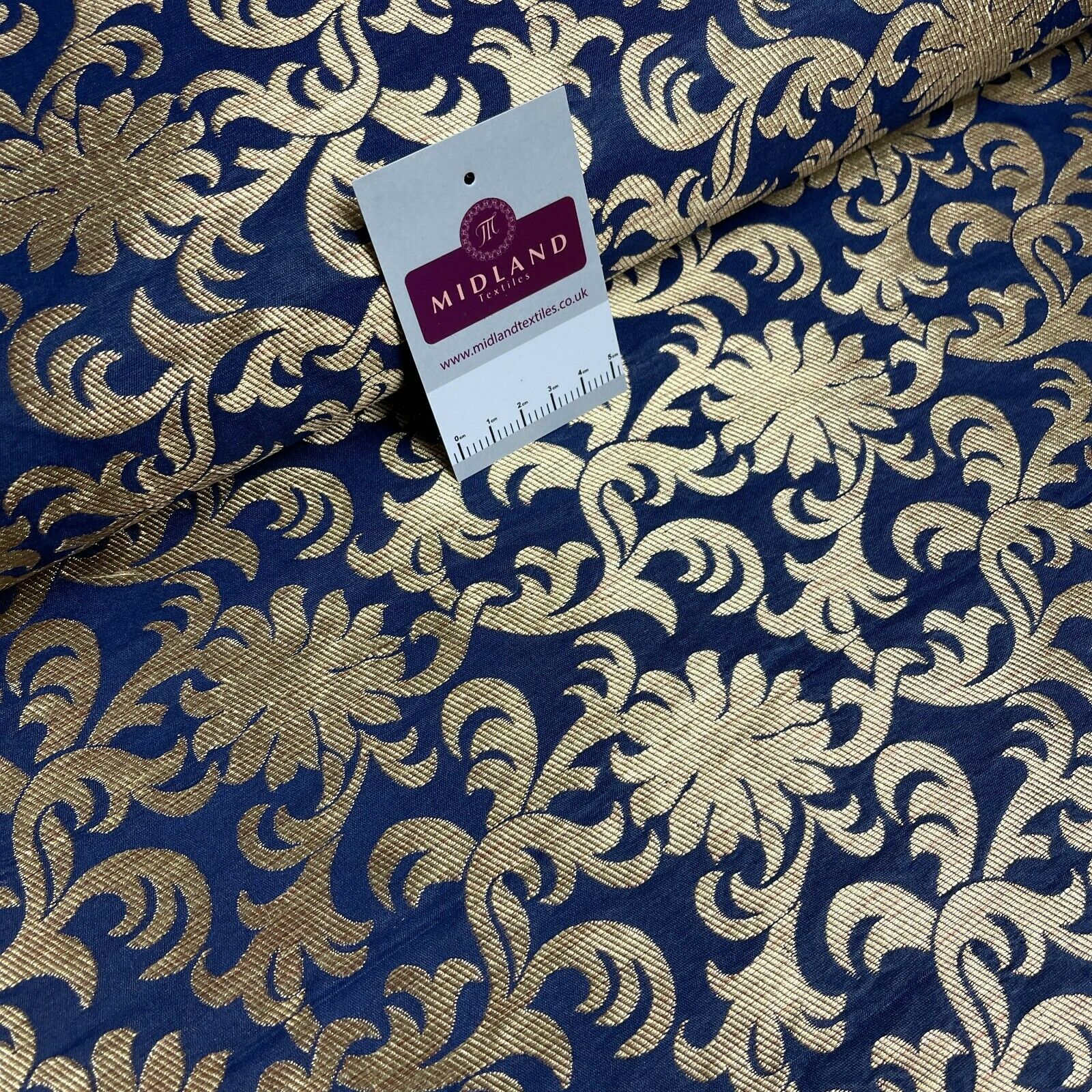 Floral ornamental Indian Brocade waistcoat fabric M1508 Mtex