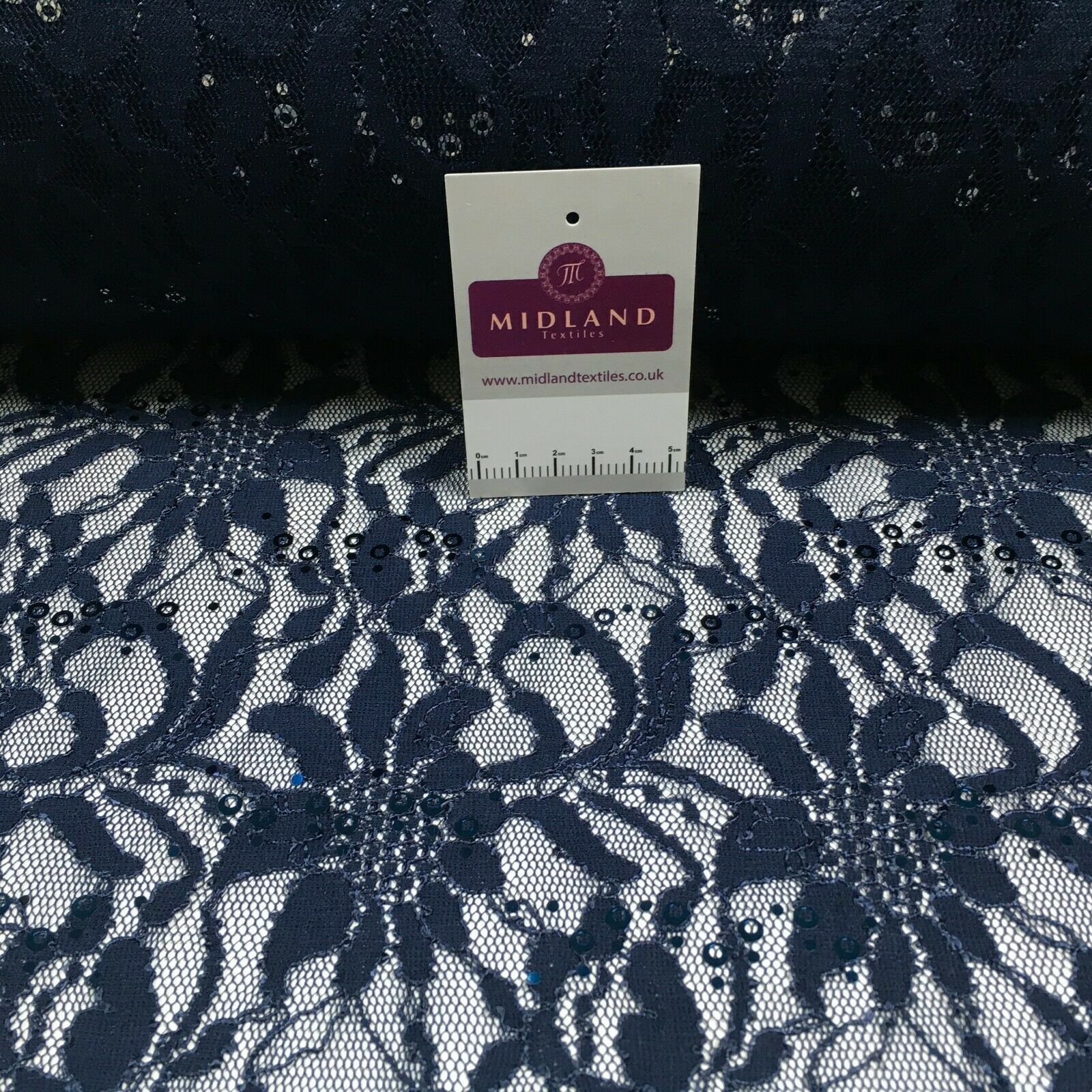 Bridal Raschel floral Lace corded with sequins dress fabric M1434