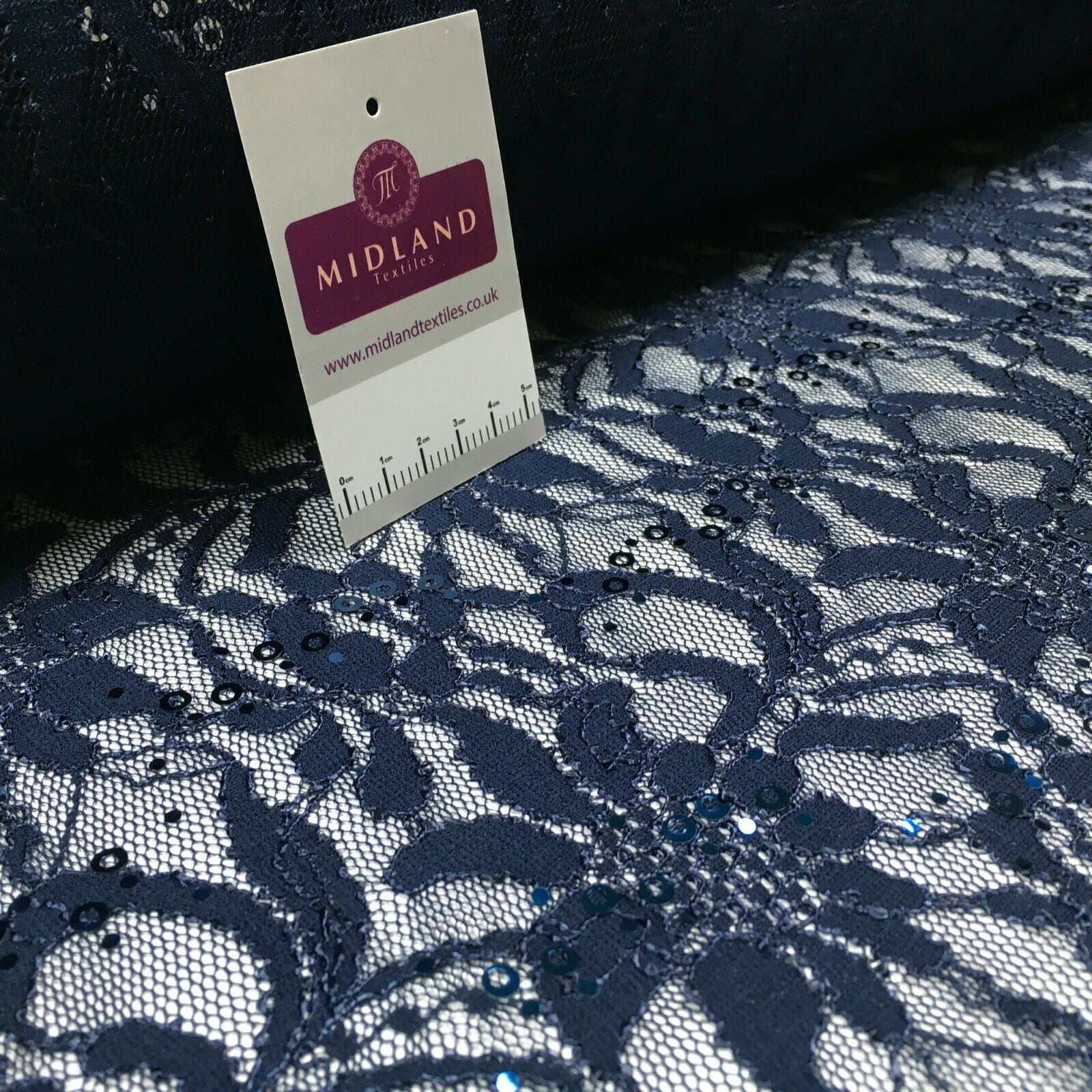 Bridal Raschel floral Lace corded with sequins dress fabric M1434