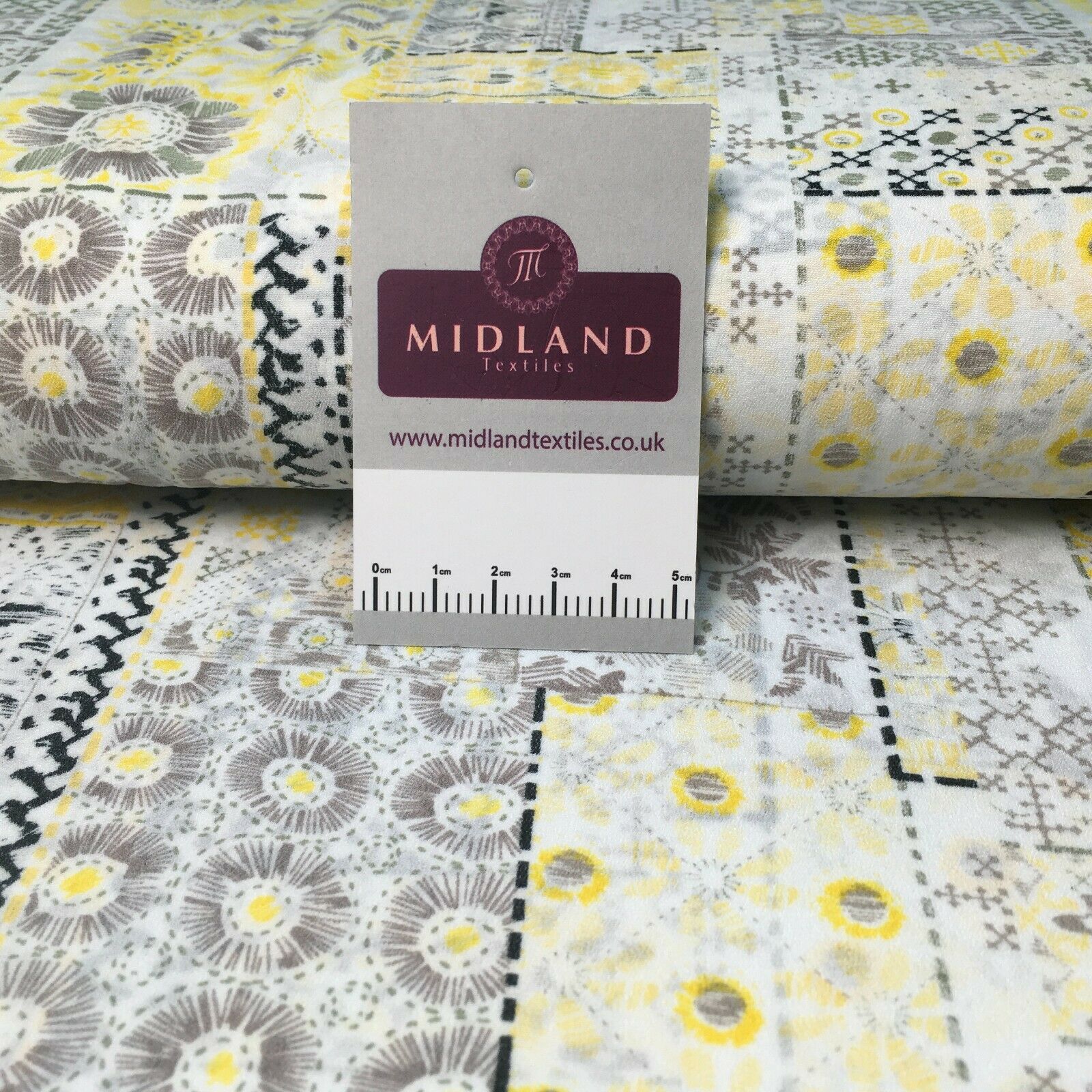 Printed Crepe Assorted colours Dress Fabric M1545 Mtex