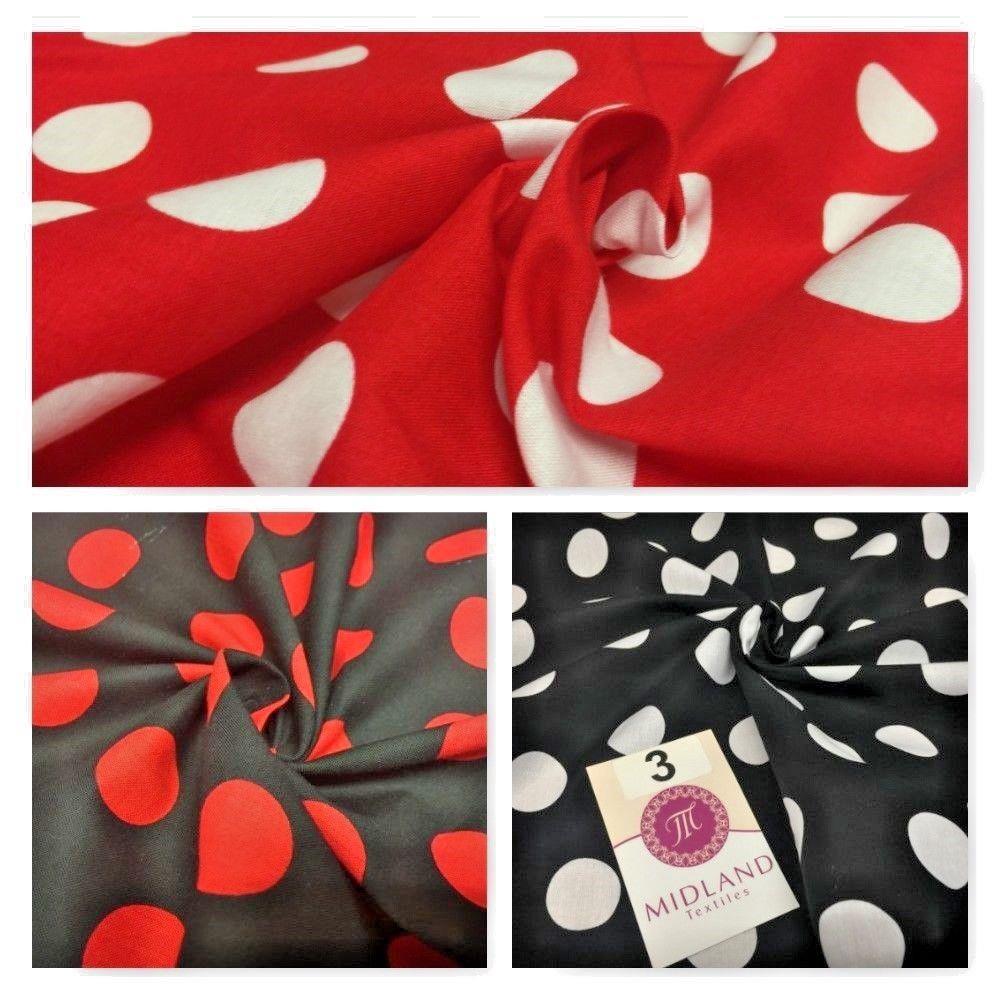 Polka Dot Spot 100% Cotton Fabric 58' sold by Metre Mtex M144