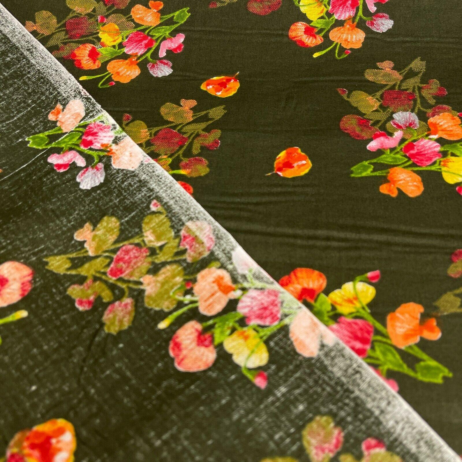 Floral Silky Soft 100% Cotton Lawn Dress Fabric M1558 Mtex