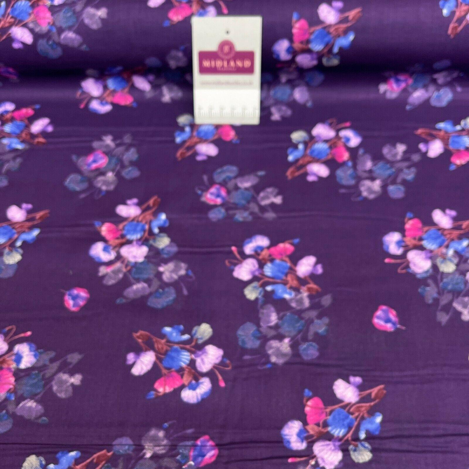Floral Silky Soft 100% Cotton Lawn Dress Fabric M1558 Mtex