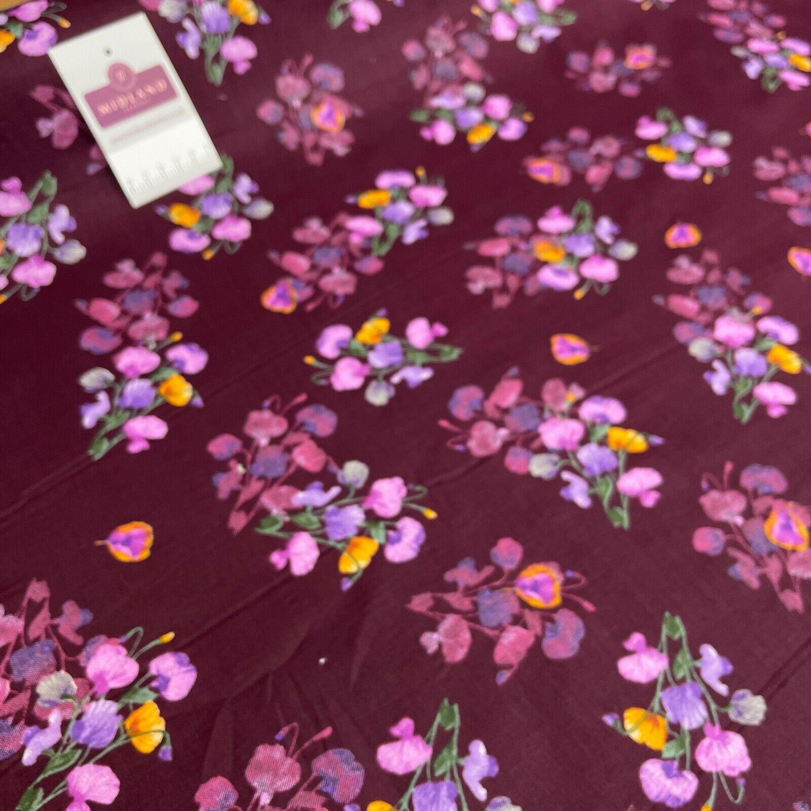 Floral Silky Soft 100% Cotton Lawn Dress Fabric M1558 Mtex