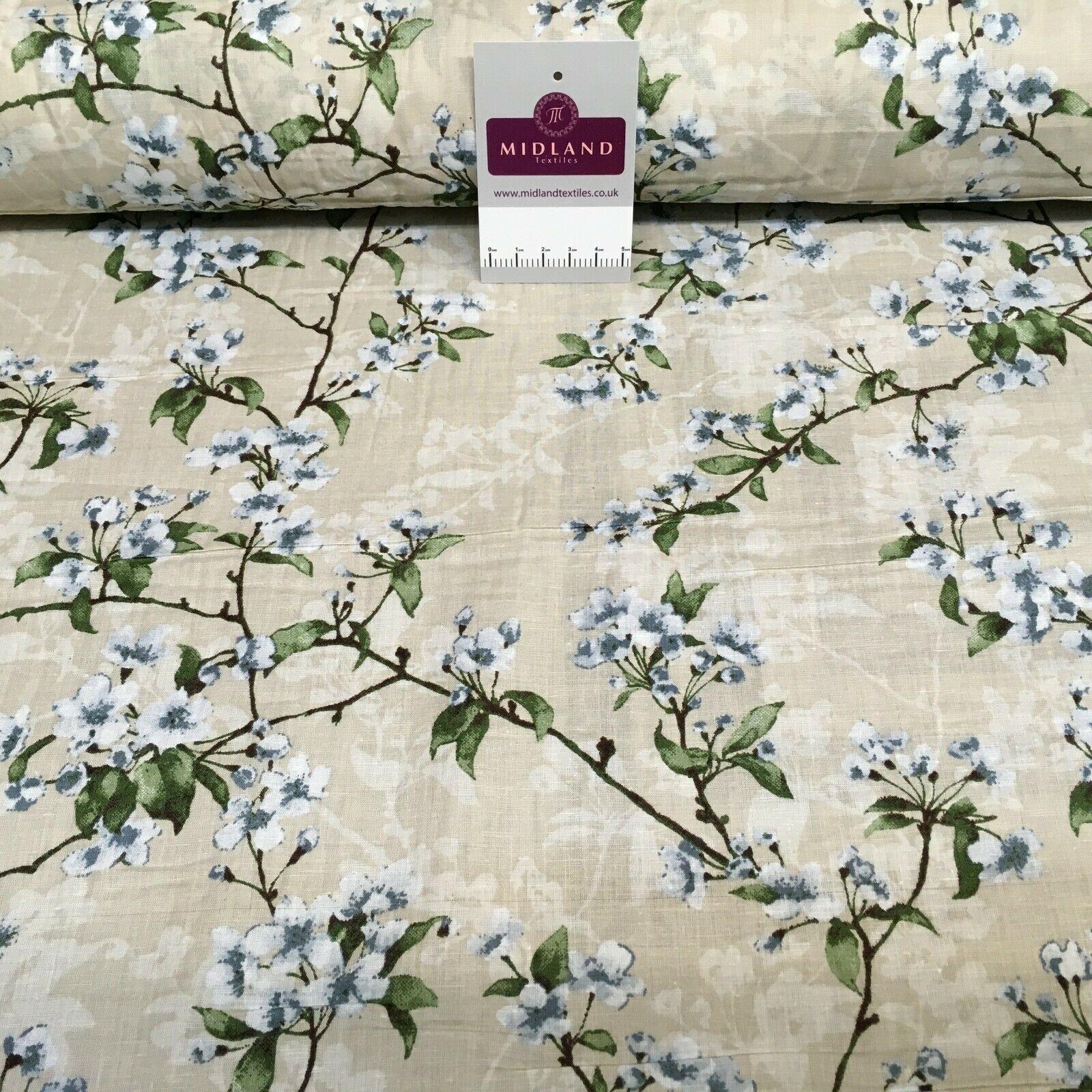 Floral Silky Soft 100% Cotton Lawn Dress Fabric M1560 Mtex