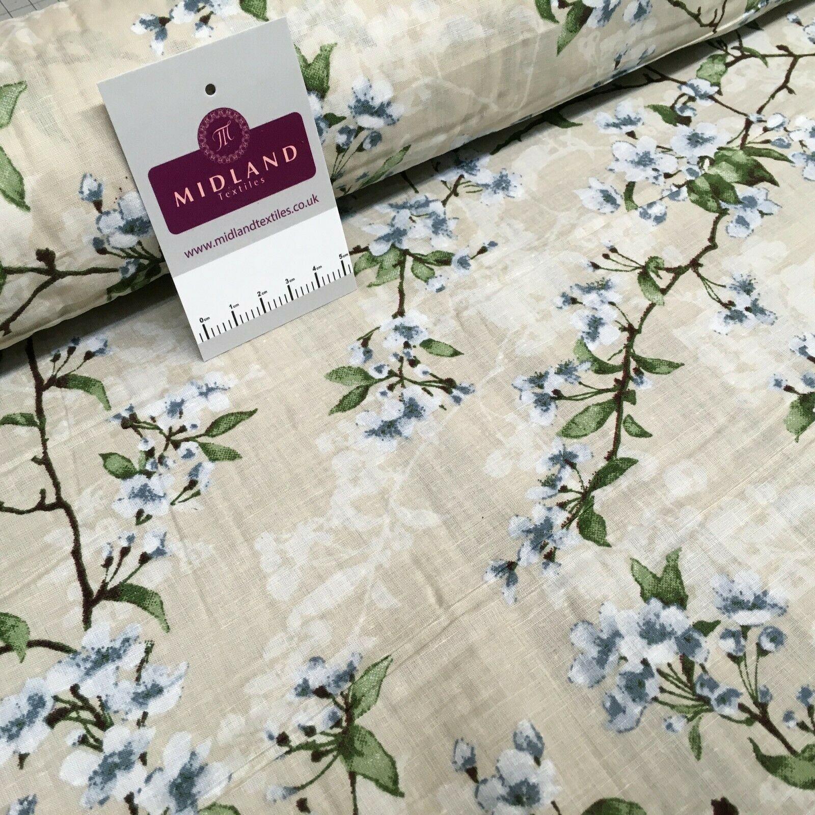 Floral Silky Soft 100% Cotton Lawn Dress Fabric M1560 Mtex