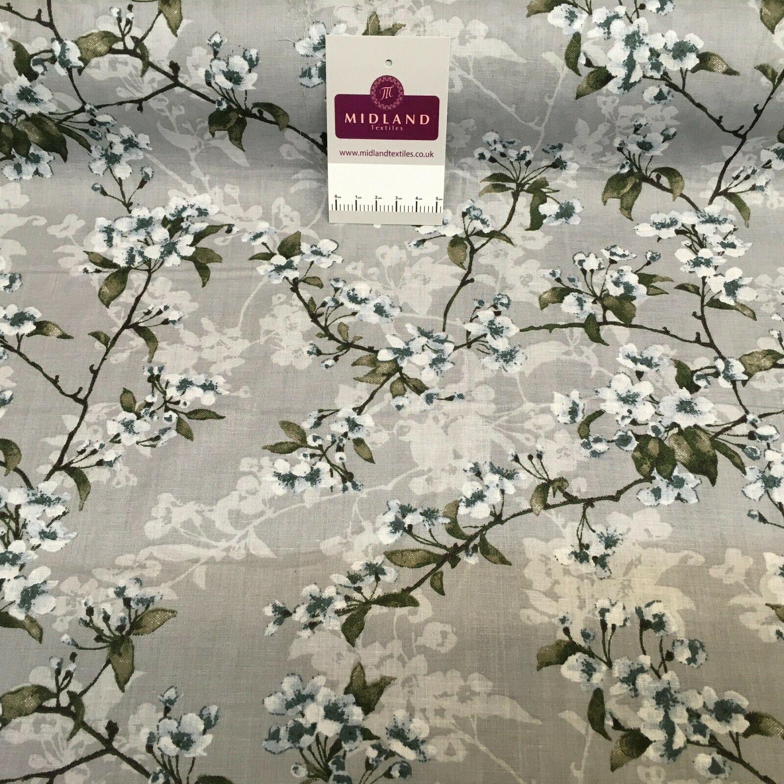 Floral Silky Soft 100% Cotton Lawn Dress Fabric M1560 Mtex