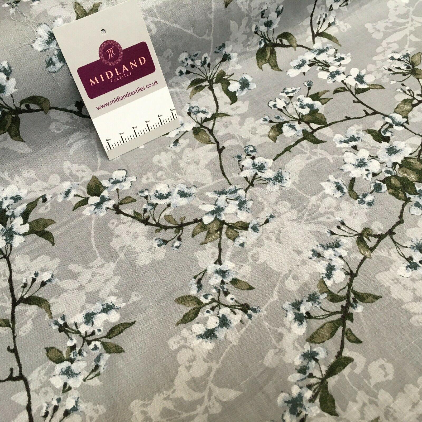 Floral Silky Soft 100% Cotton Lawn Dress Fabric M1560 Mtex
