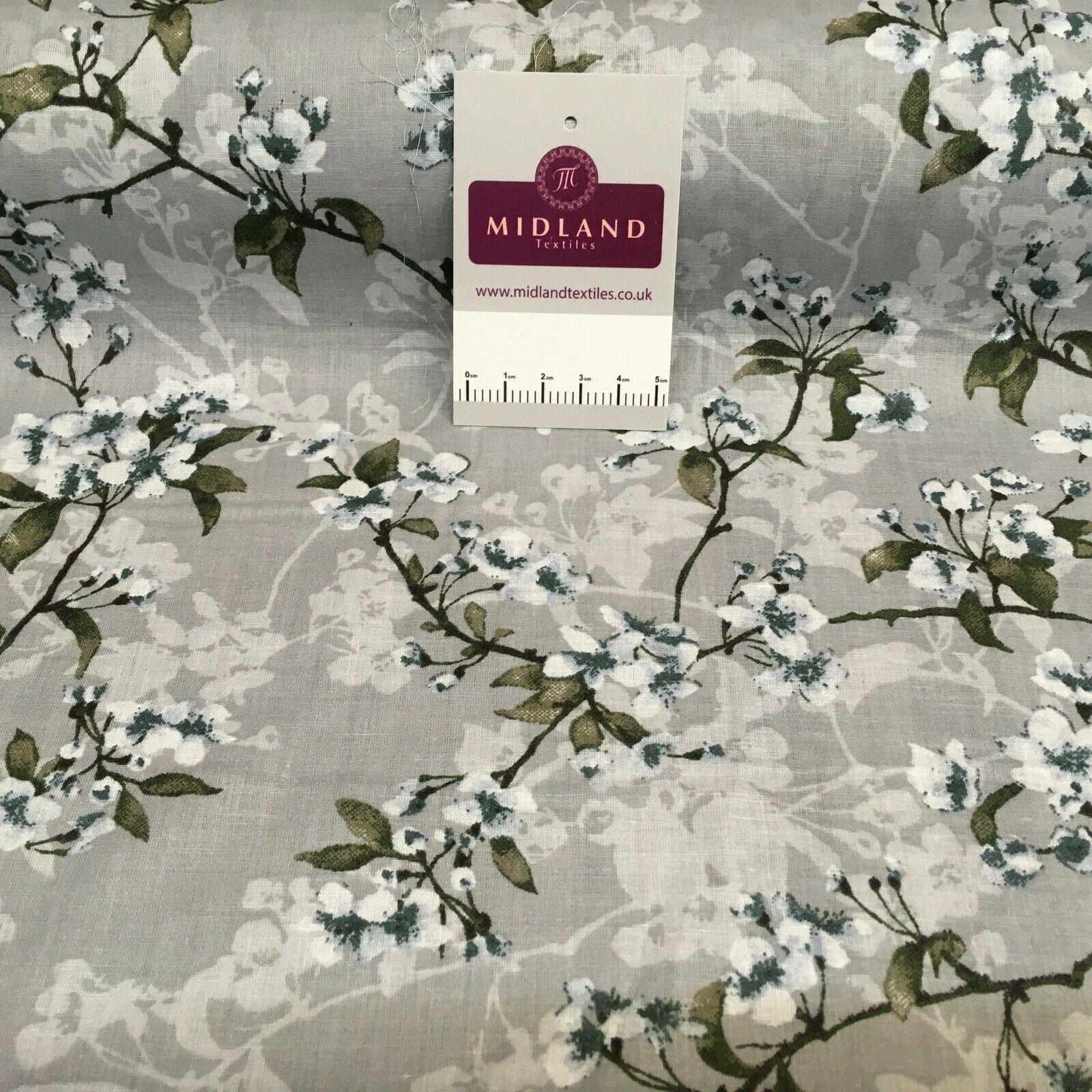 Floral Silky Soft 100% Cotton Lawn Dress Fabric M1560 Mtex