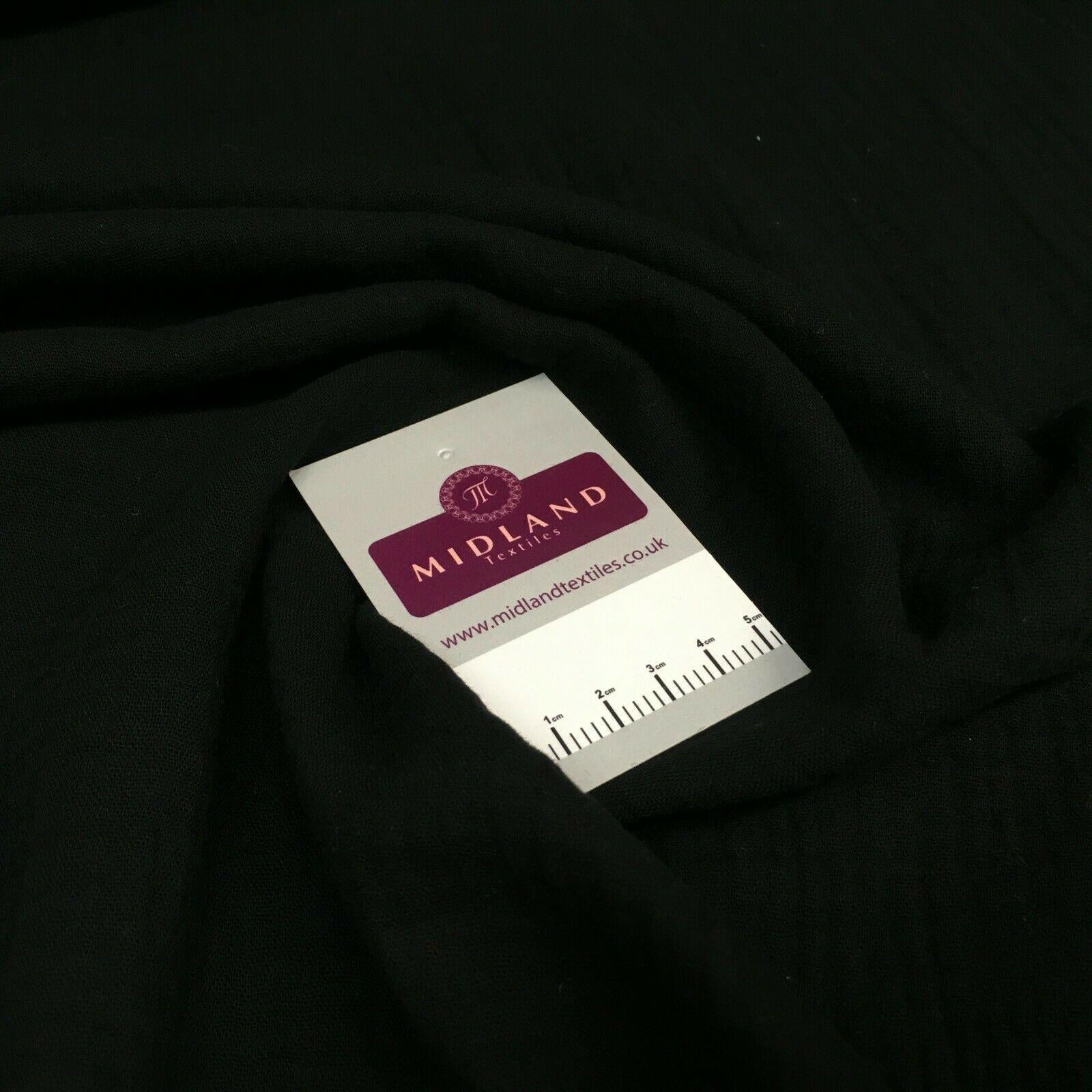 Double Gauze 100% Cotton plain Lightweight dressmaking Muslin Fabric M1562