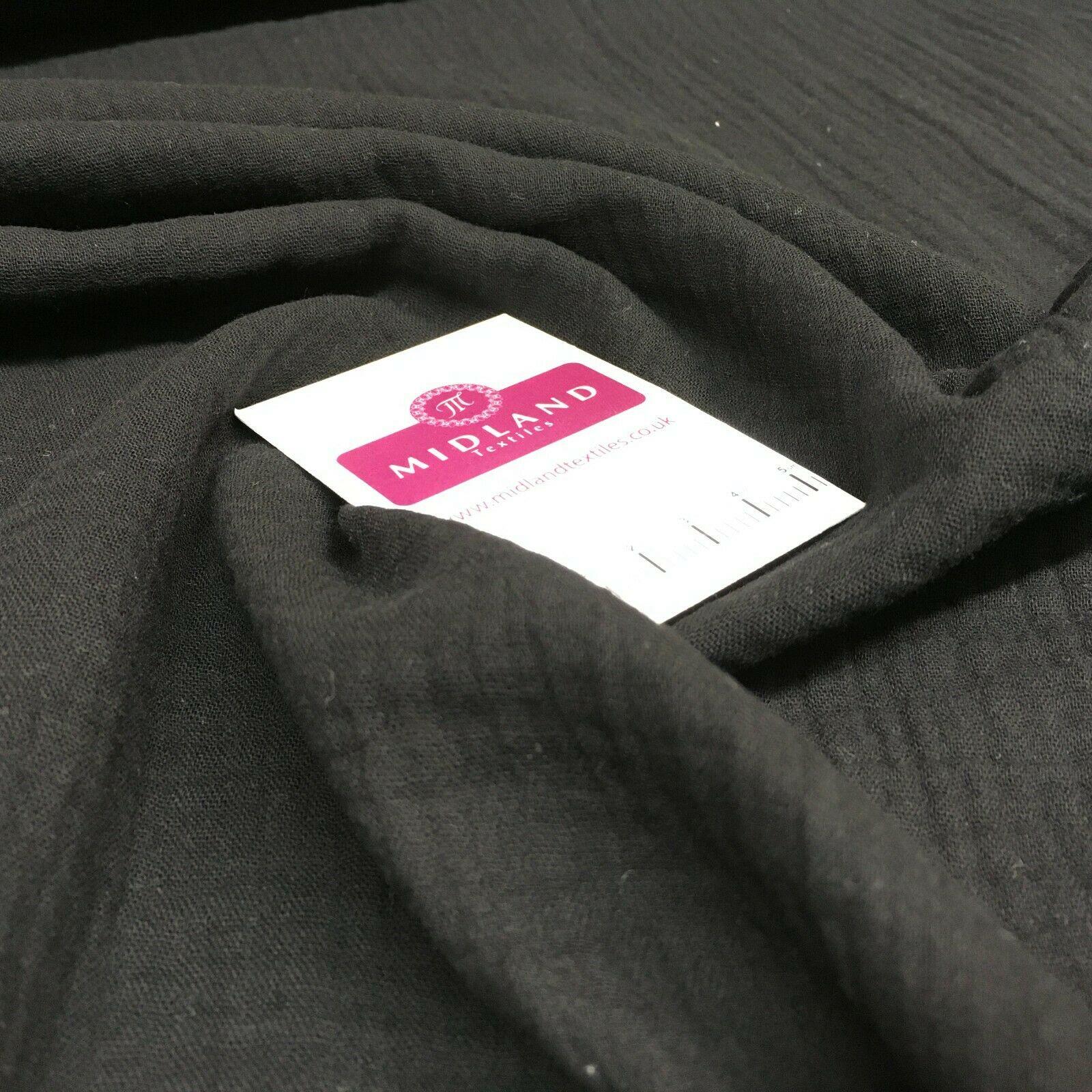 Double Gauze 100% Cotton plain Lightweight dressmaking Muslin Fabric M1562